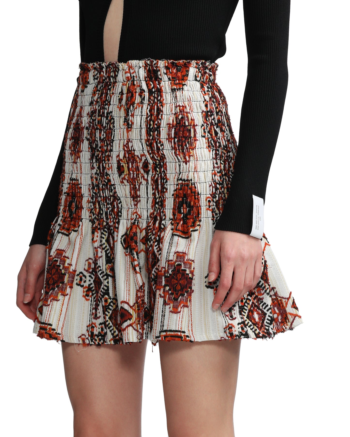 IRO Printed flare-skirt