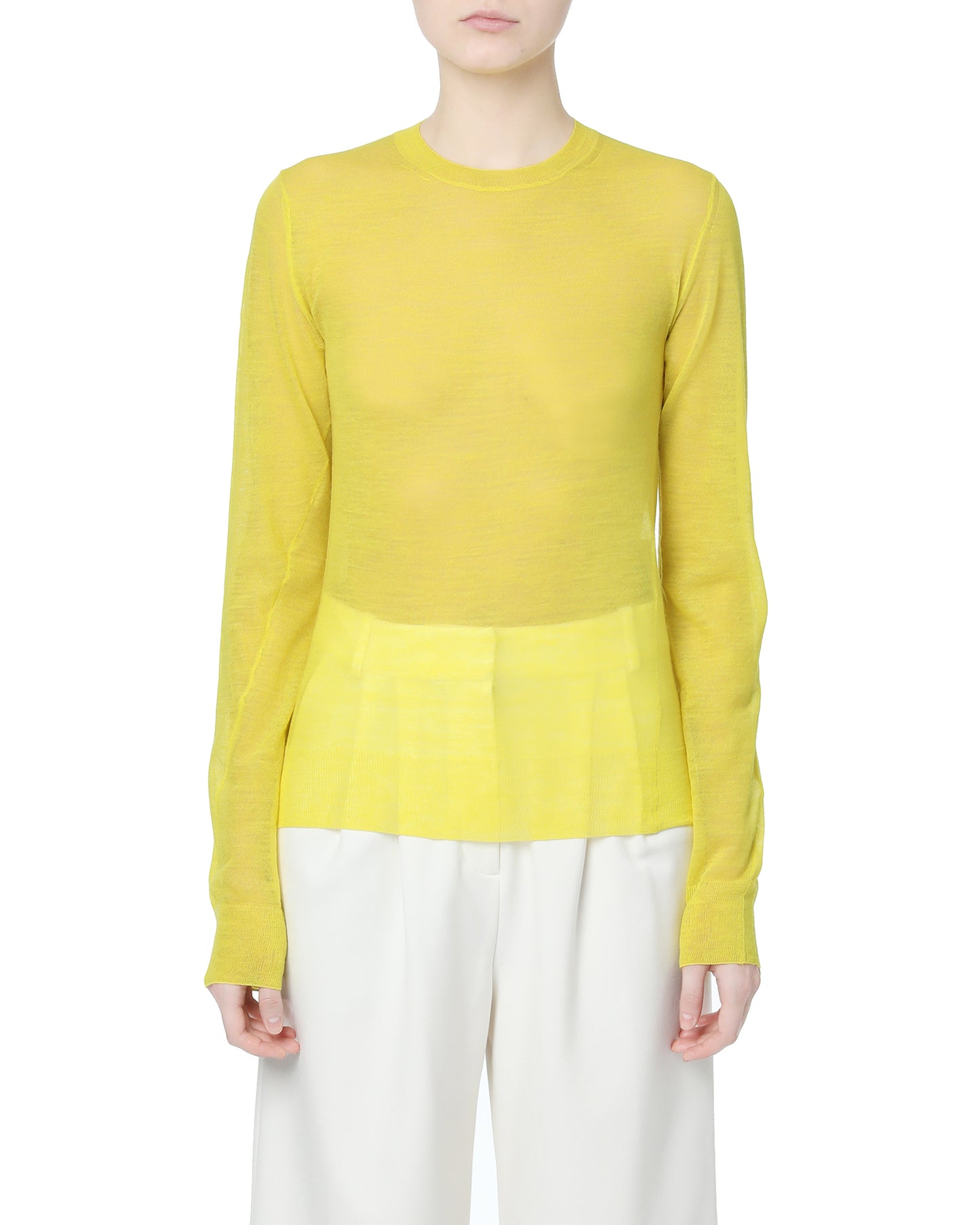 JIL SANDER Sheer knit sweater