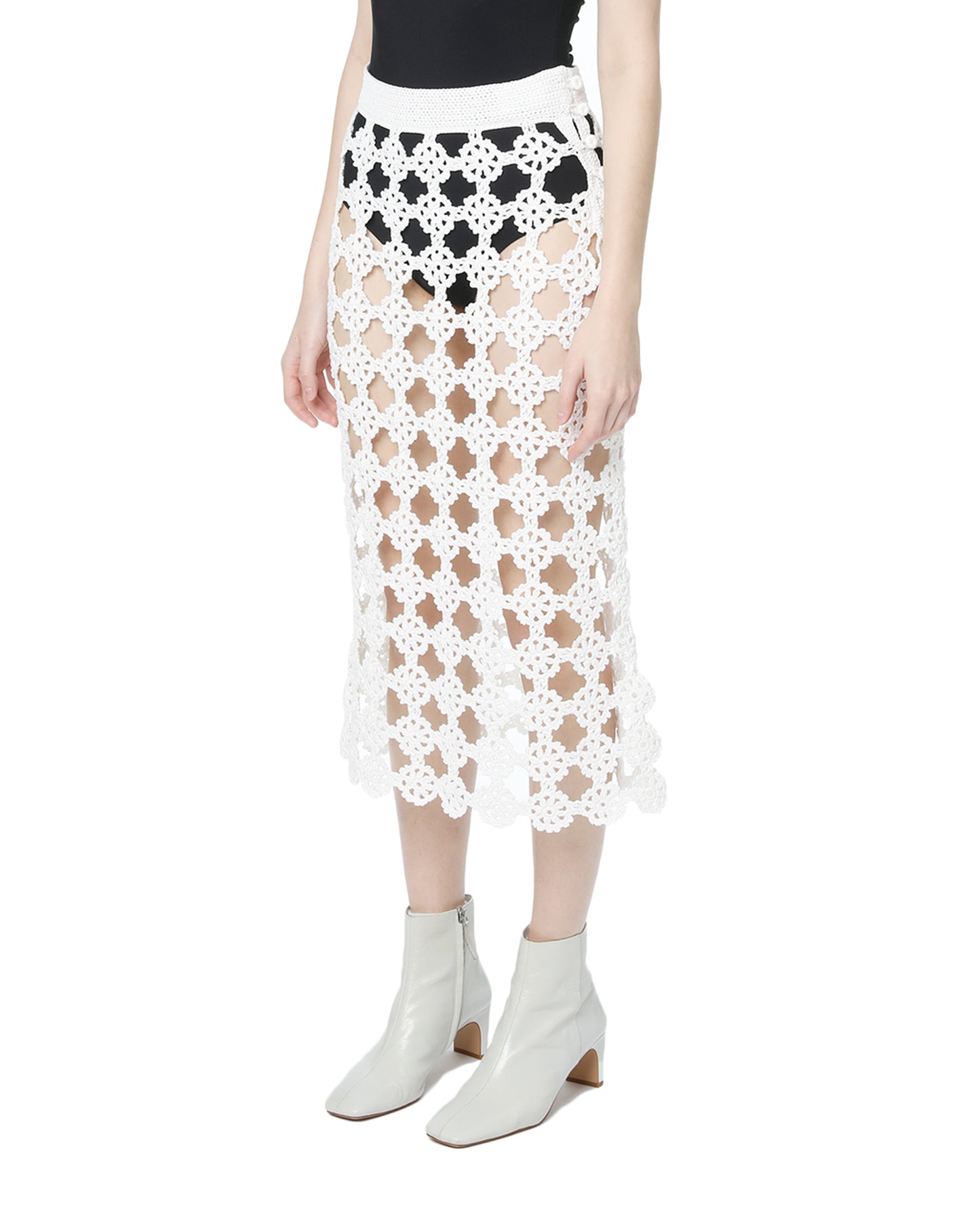 JIL SANDER Crochet skirt