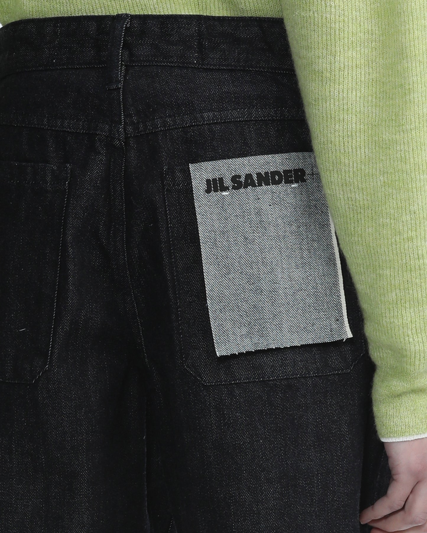 JIL SANDER Back pocket logo patch shorts