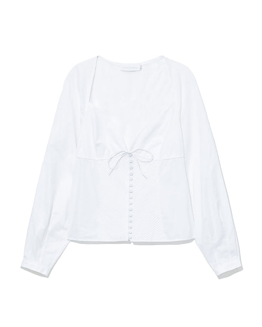 JONATHAN SIMKHAI June pintucked top