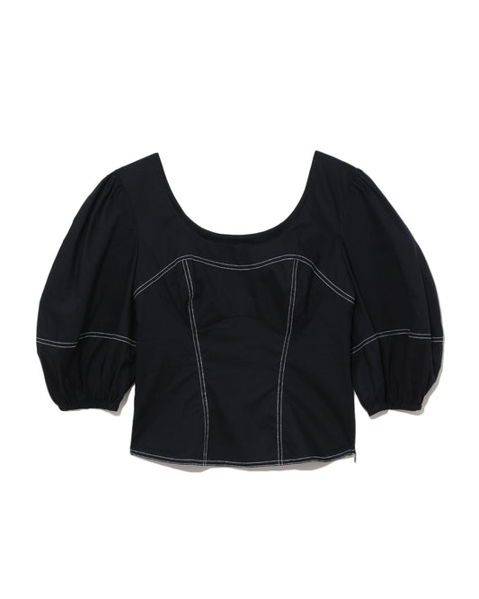 JONATHAN SIMKHAI Joy puff sleeves top