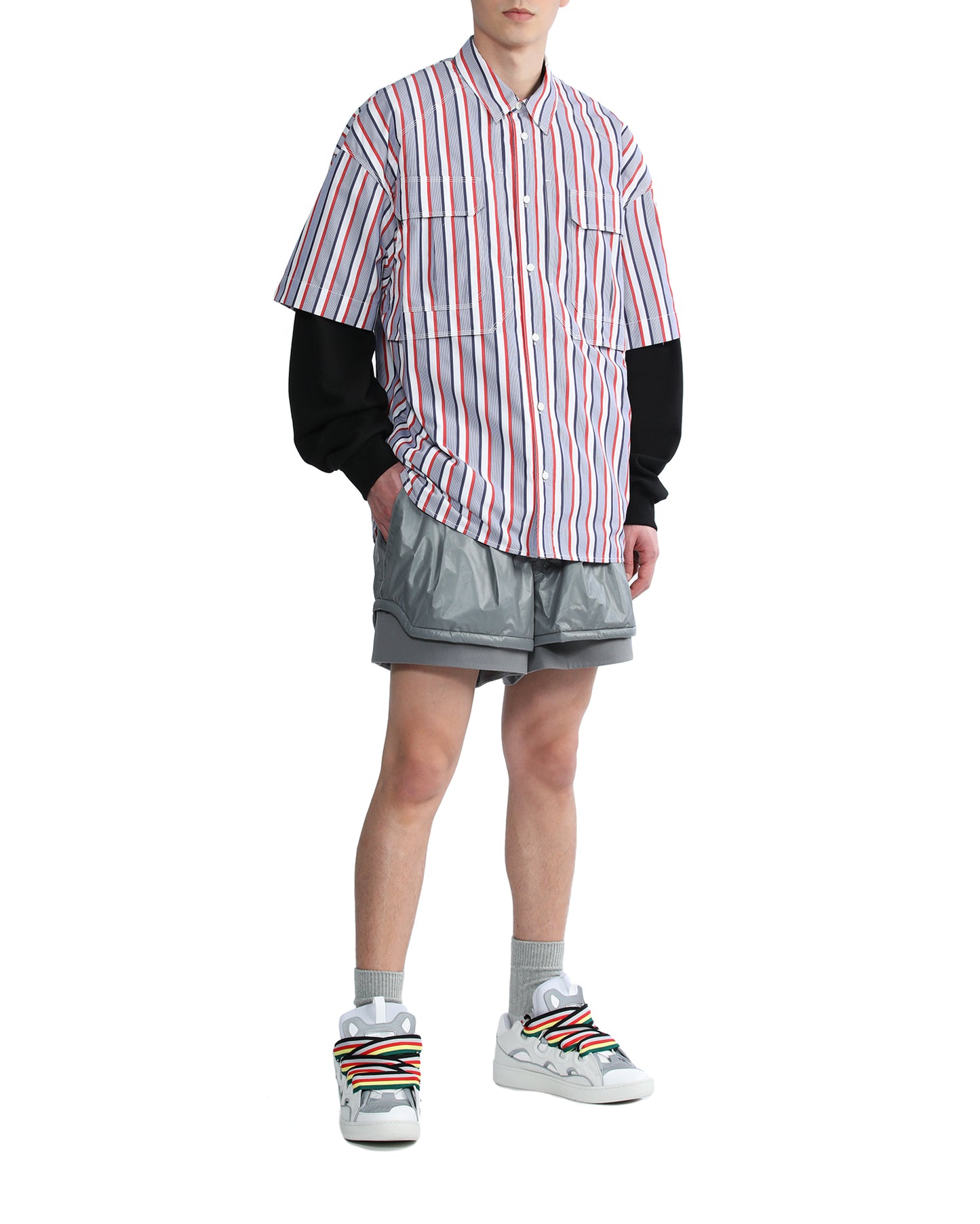 JUUN.J Striped short sleeve shirt