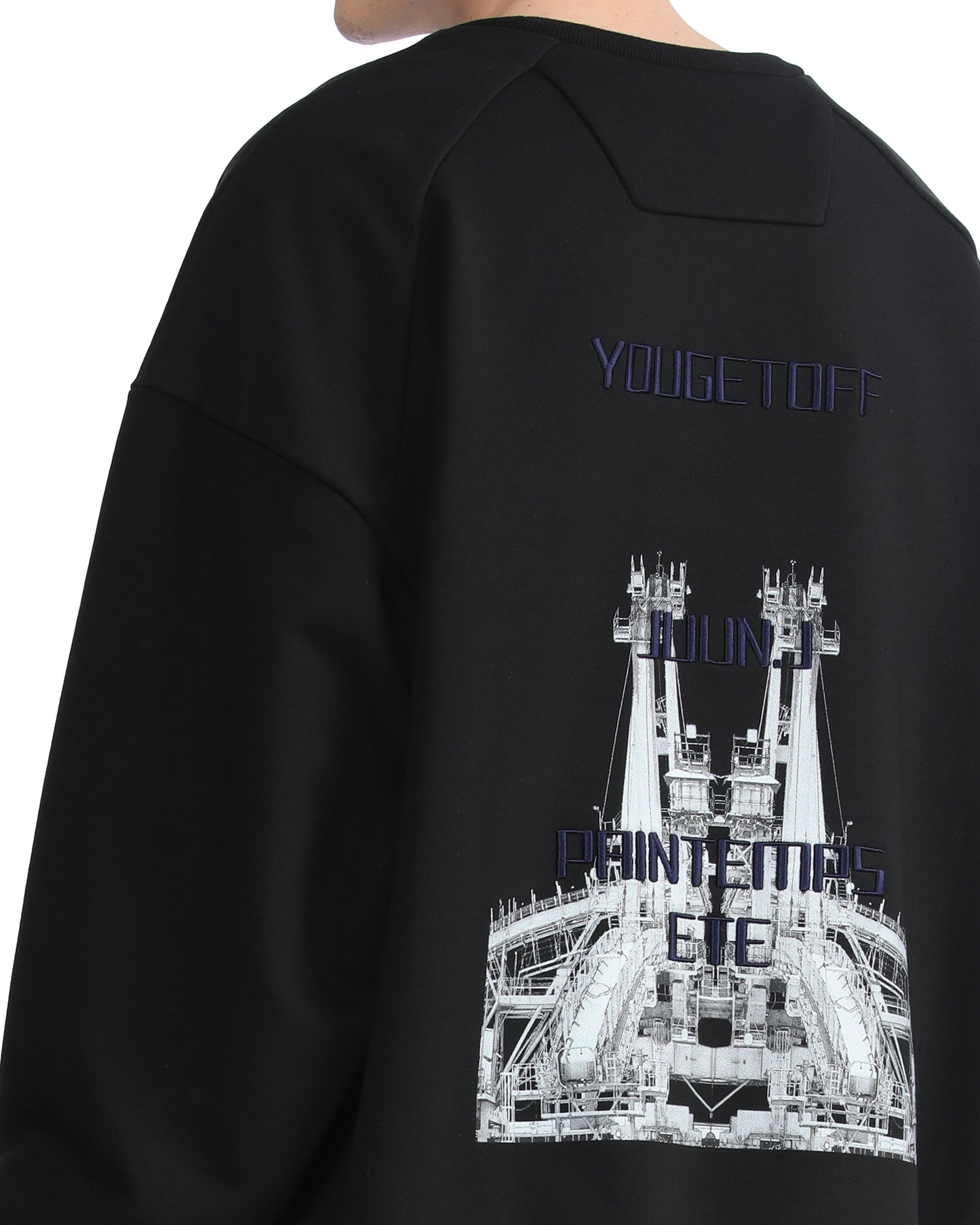 JUUN.J Graphic print back sweatshirt