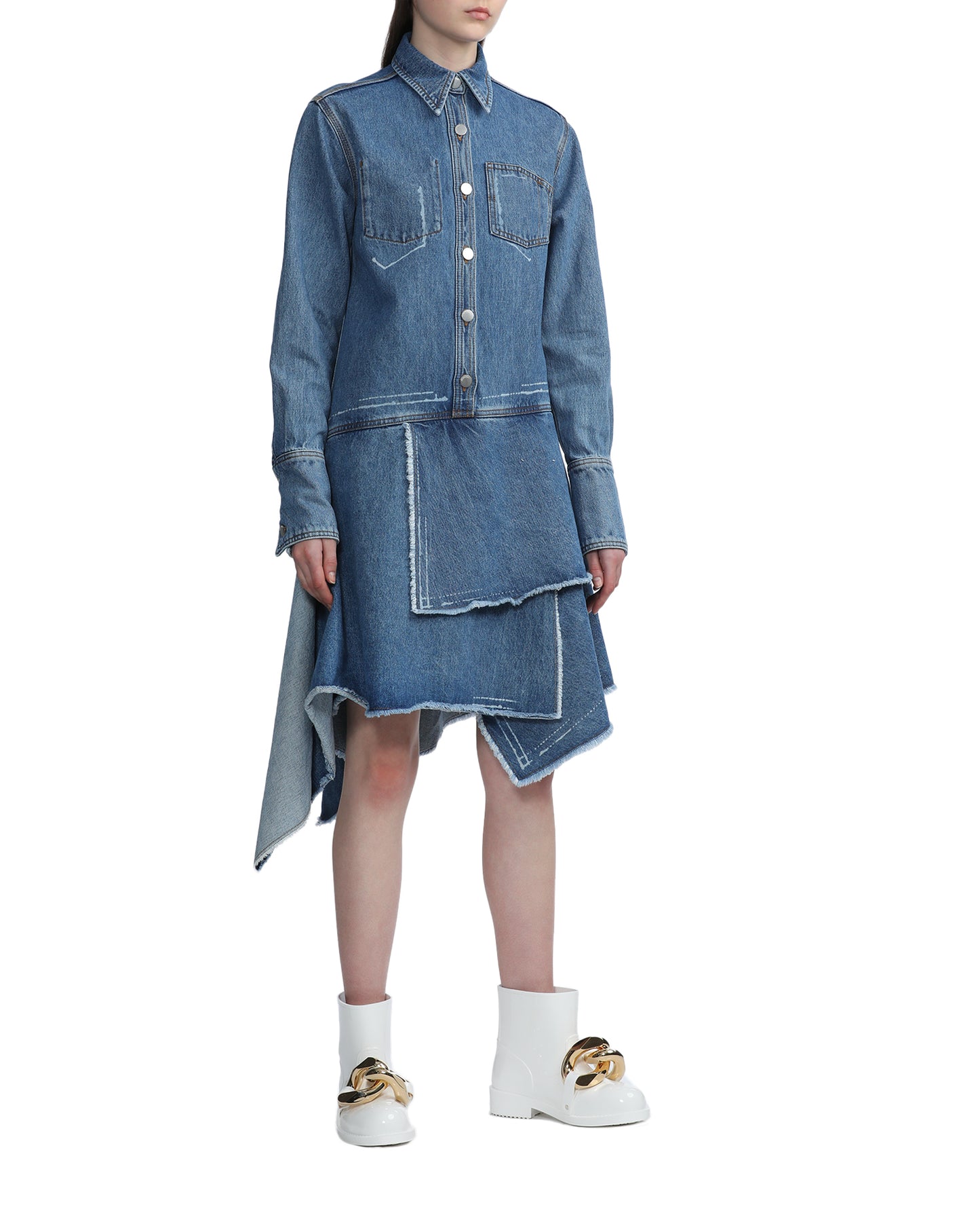 JW ANDERSON Asymmetric denim dress