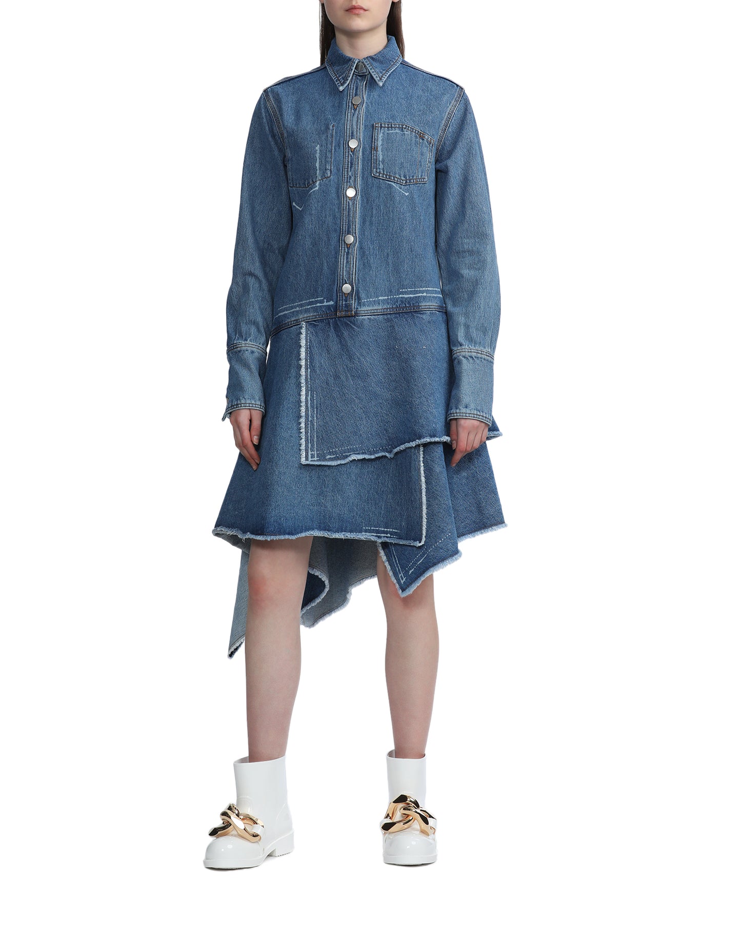 JW ANDERSON Asymmetric denim dress