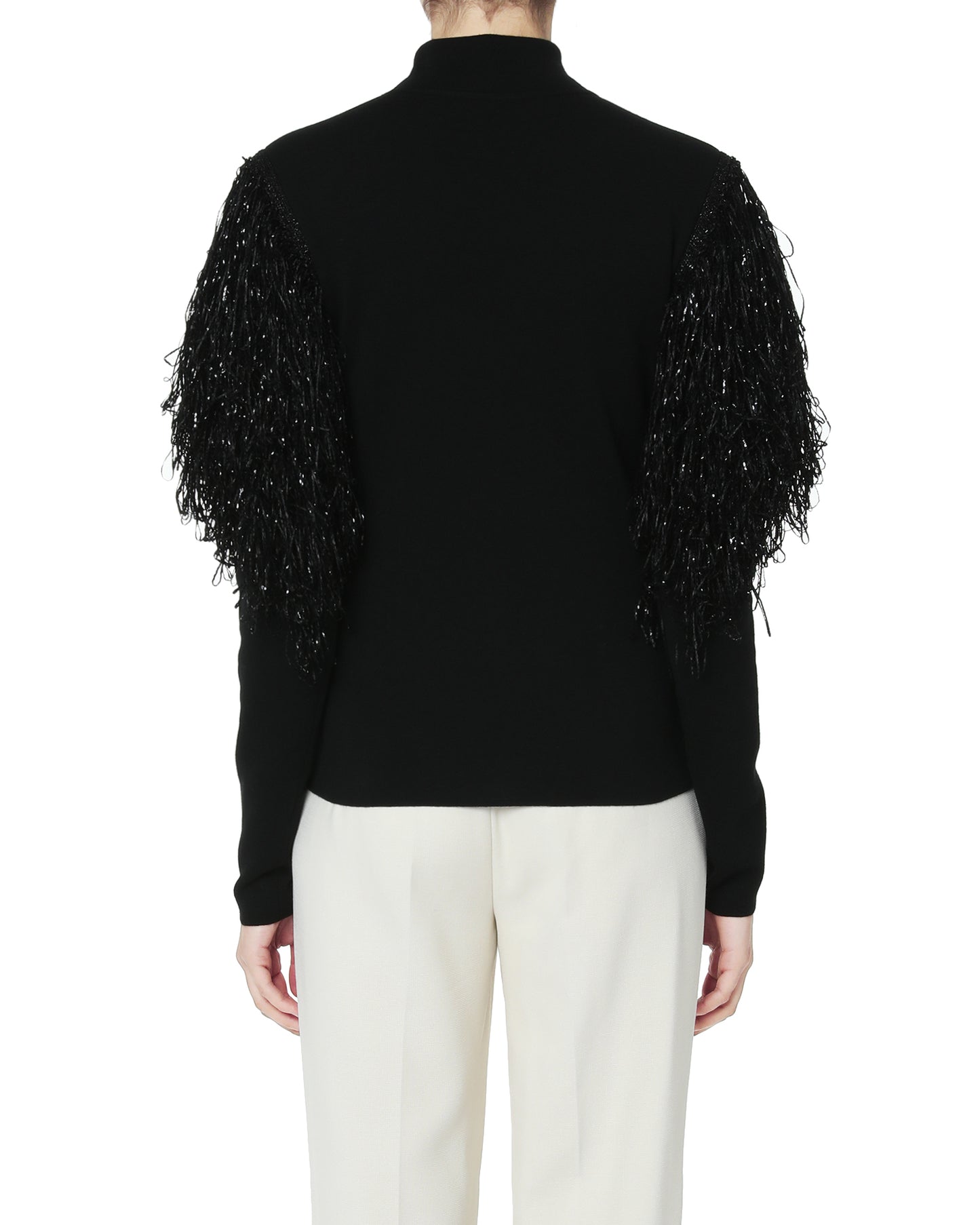 JW ANDERSON Fringes embellished turtleneck sweater