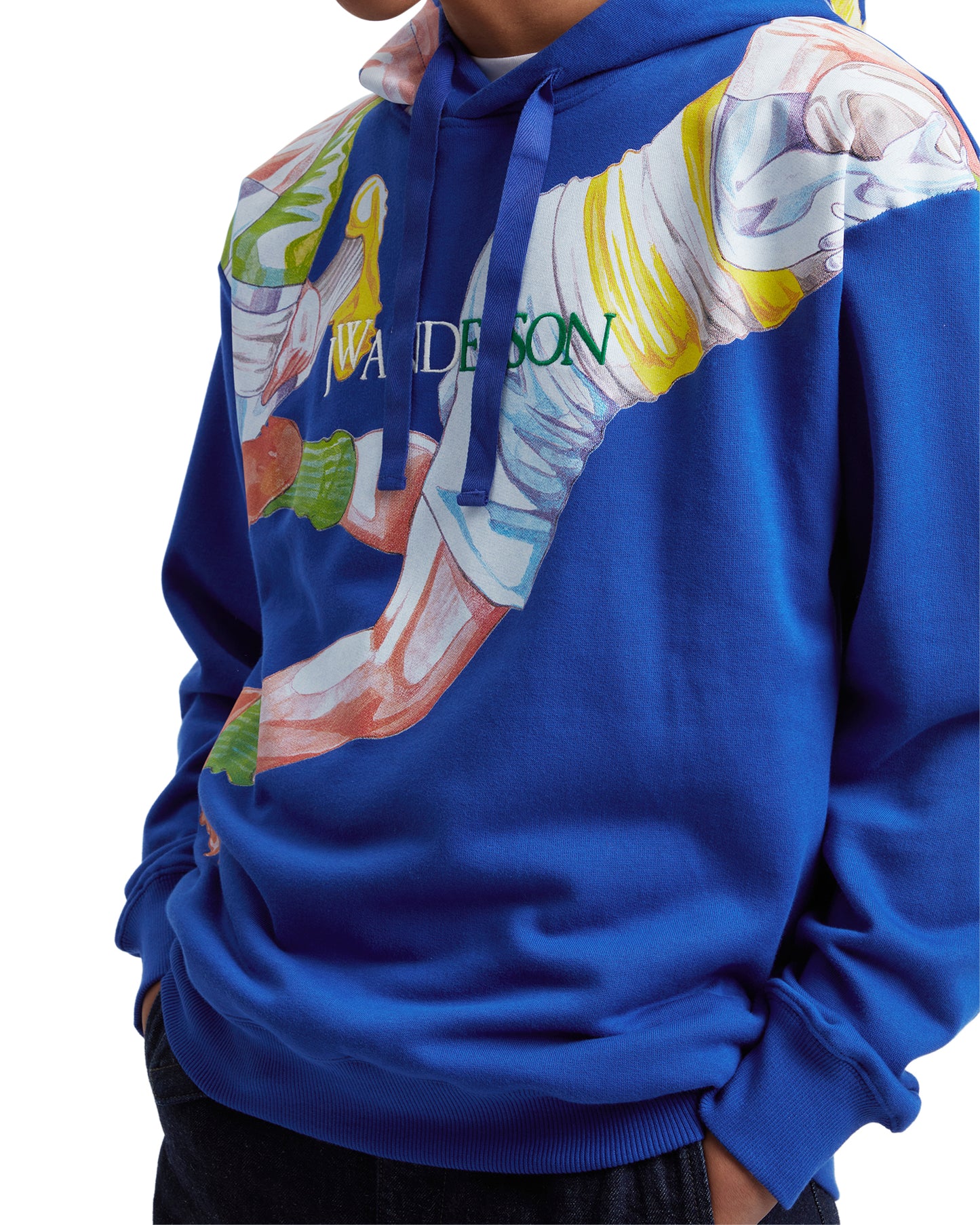 JW ANDERSON Rugby print hoodie