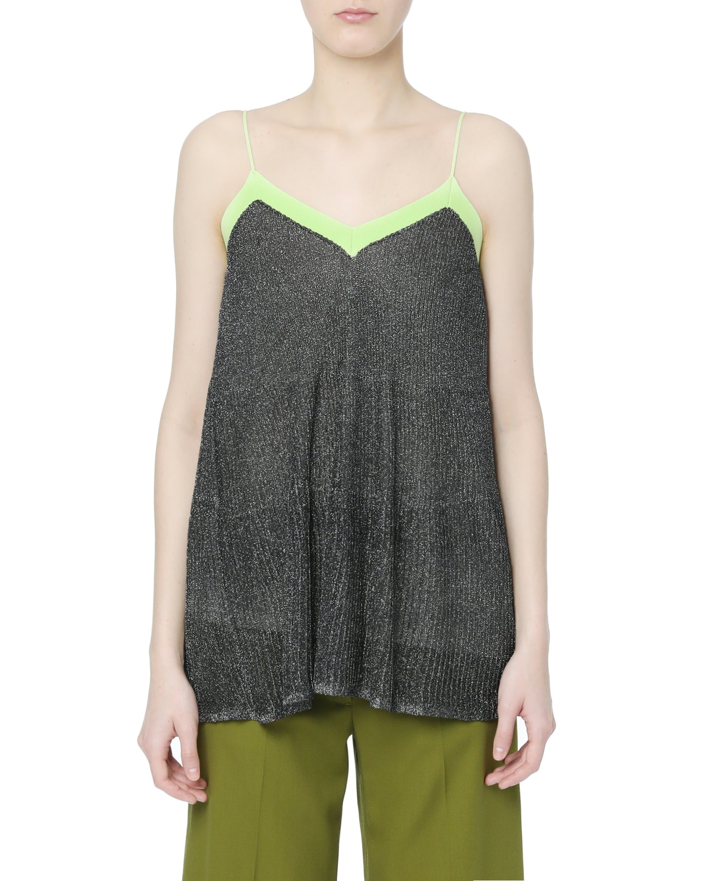 J.WON Metallic camisole tank top