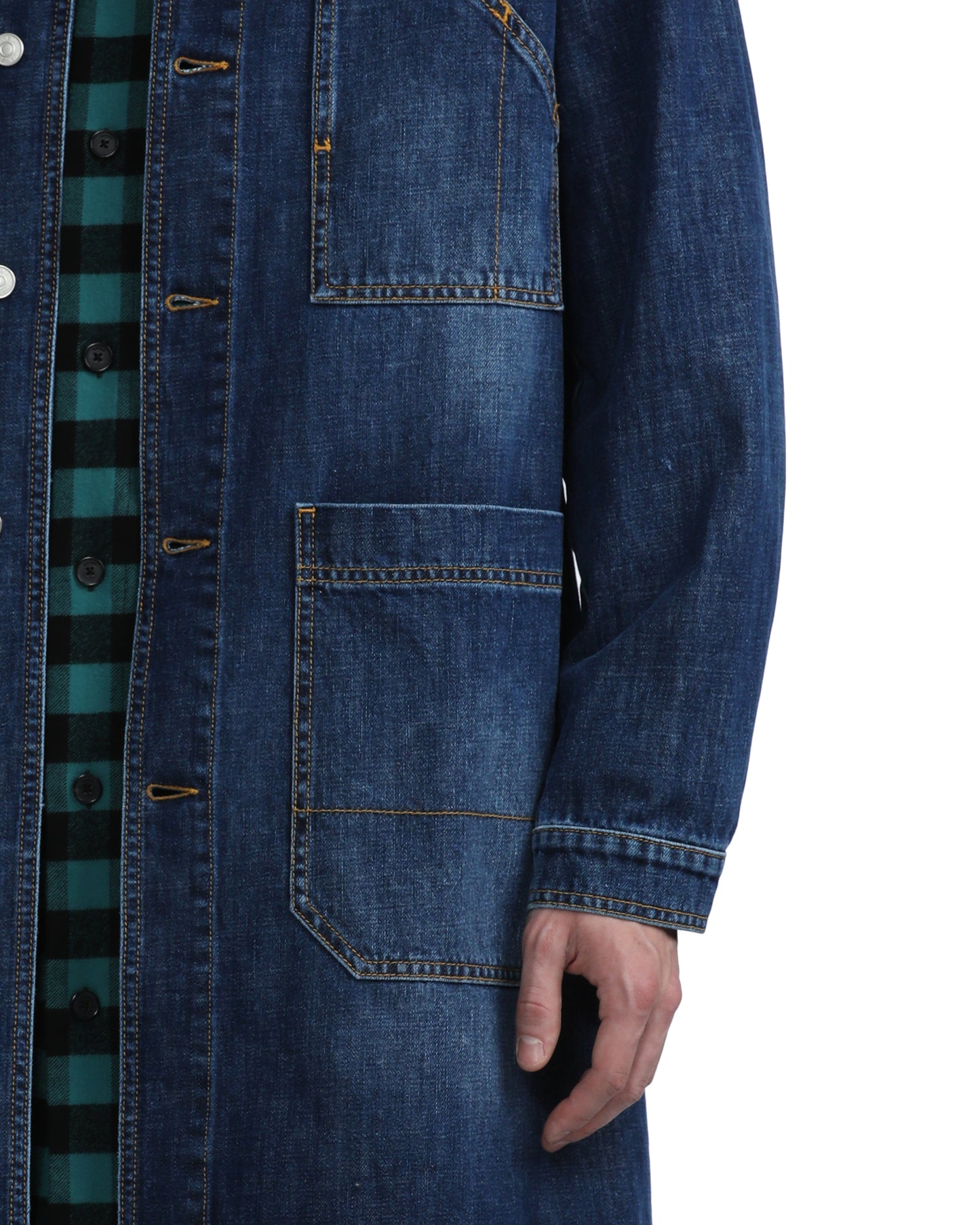 KENZO Multi pockets denim overshirt