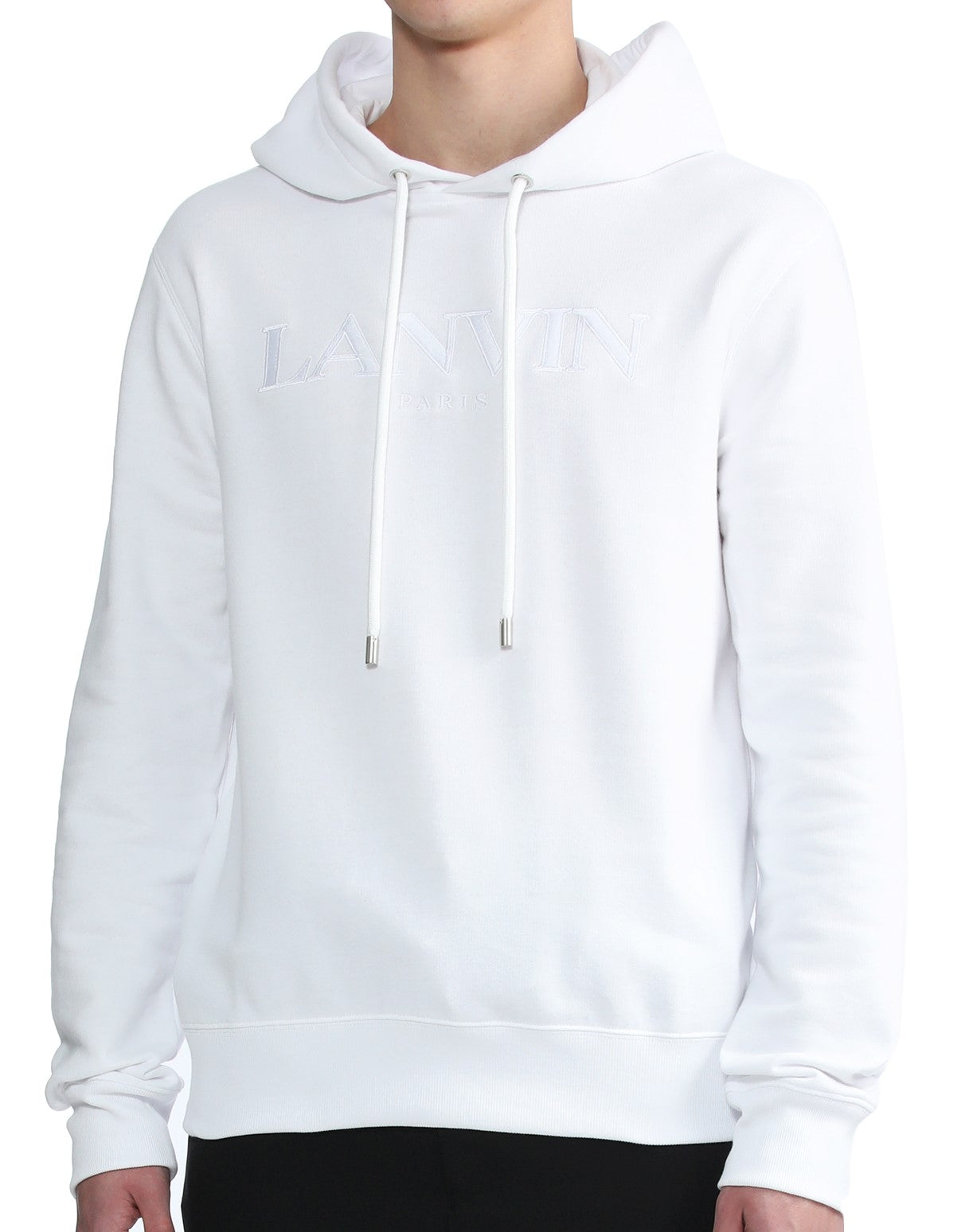 LANVIN Logo embroidered hoodie