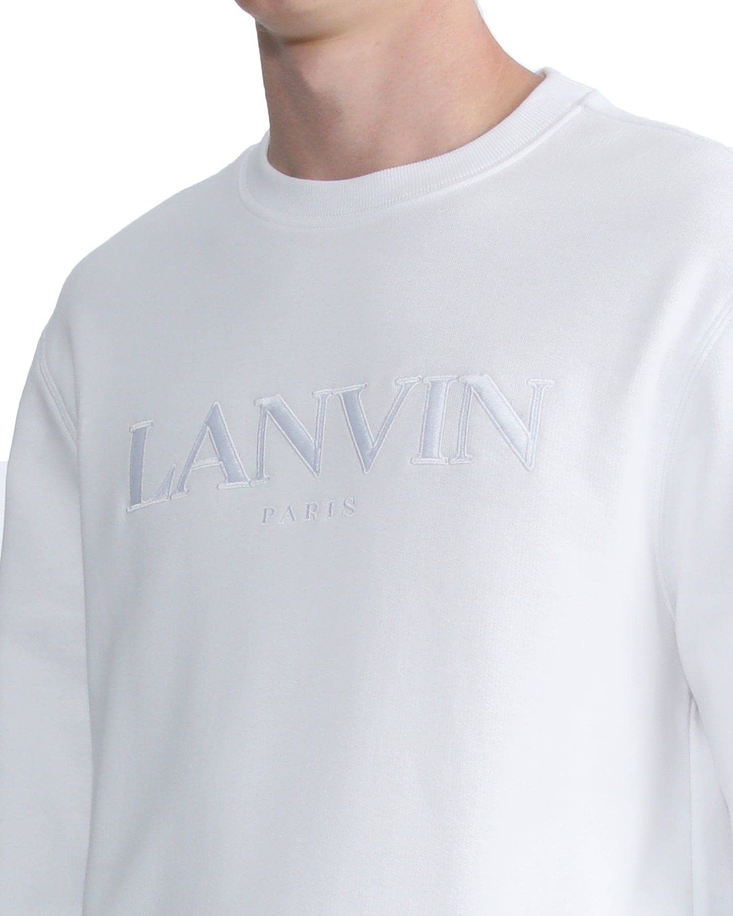 LANVIN Logo embroidered sweat