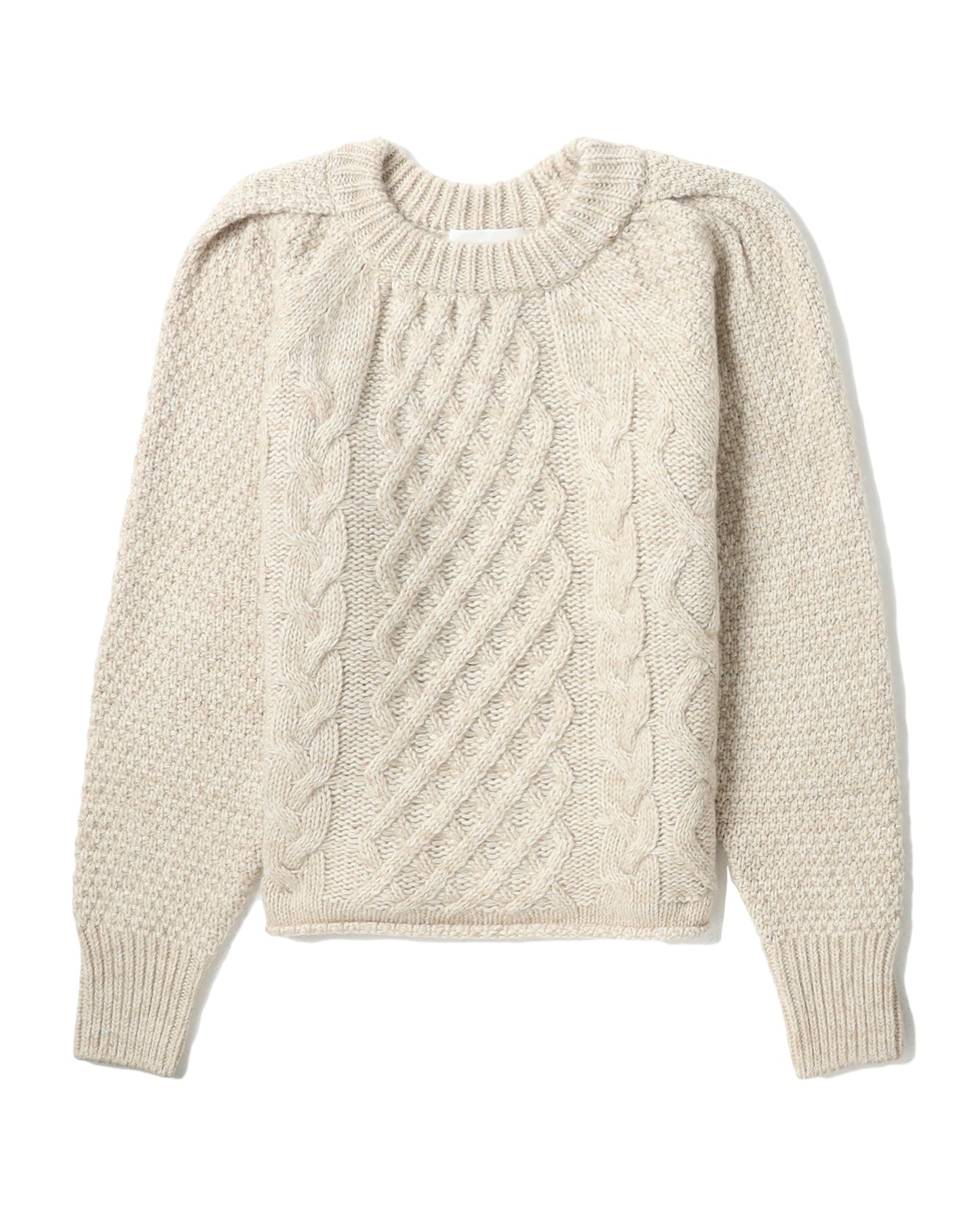 LOW CLASSIC Relaxed cable knit sweater