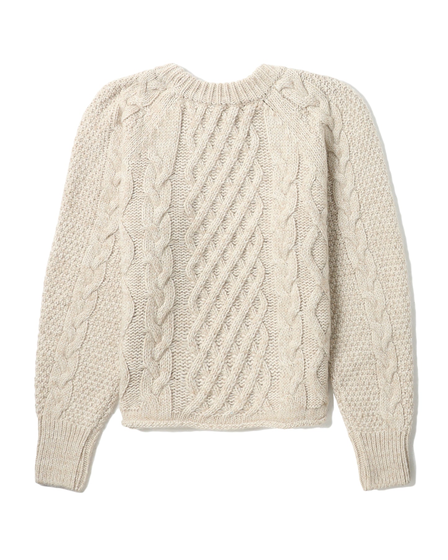 LOW CLASSIC Relaxed cable knit sweater