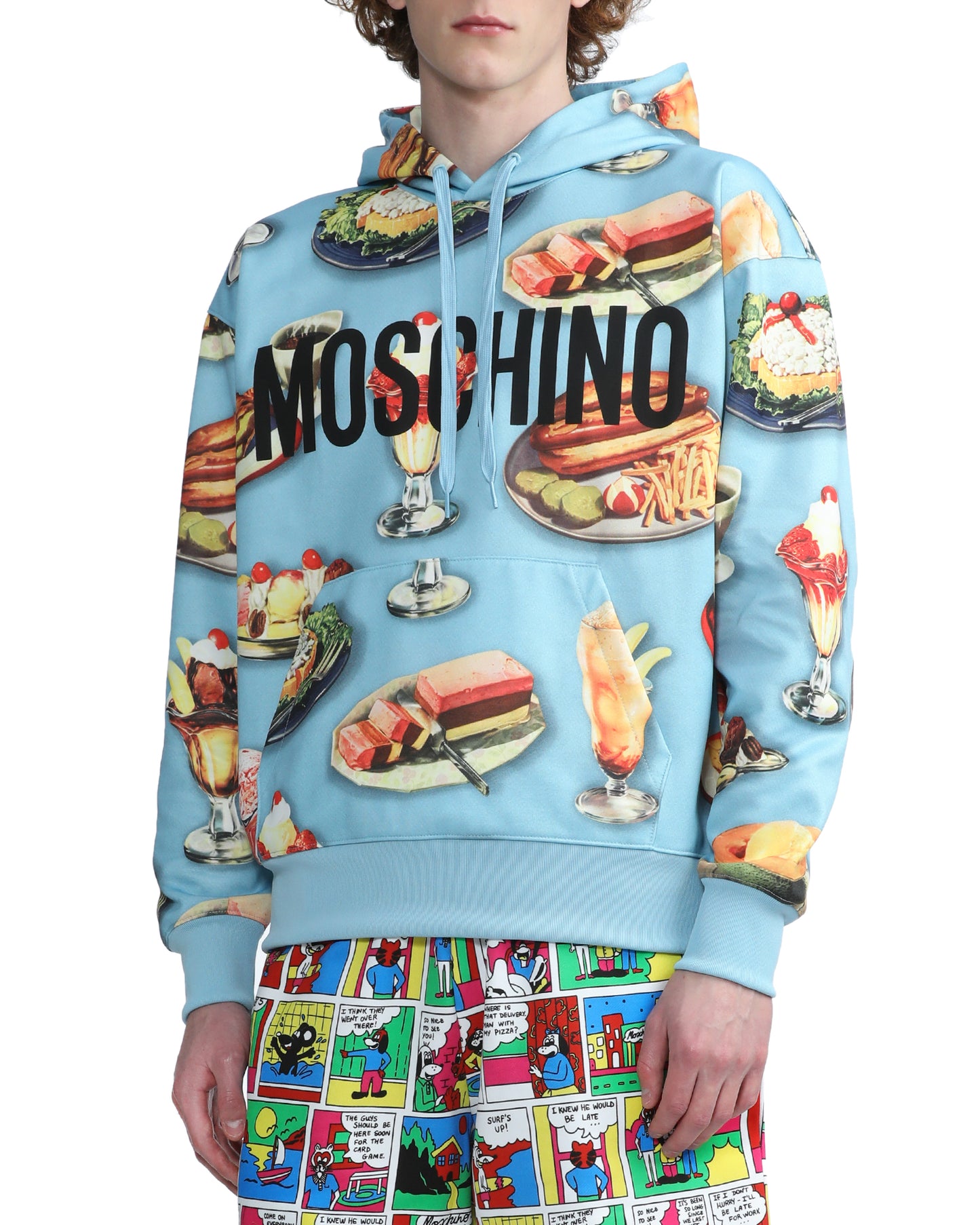 MOSCHINO FOOD print hoodie