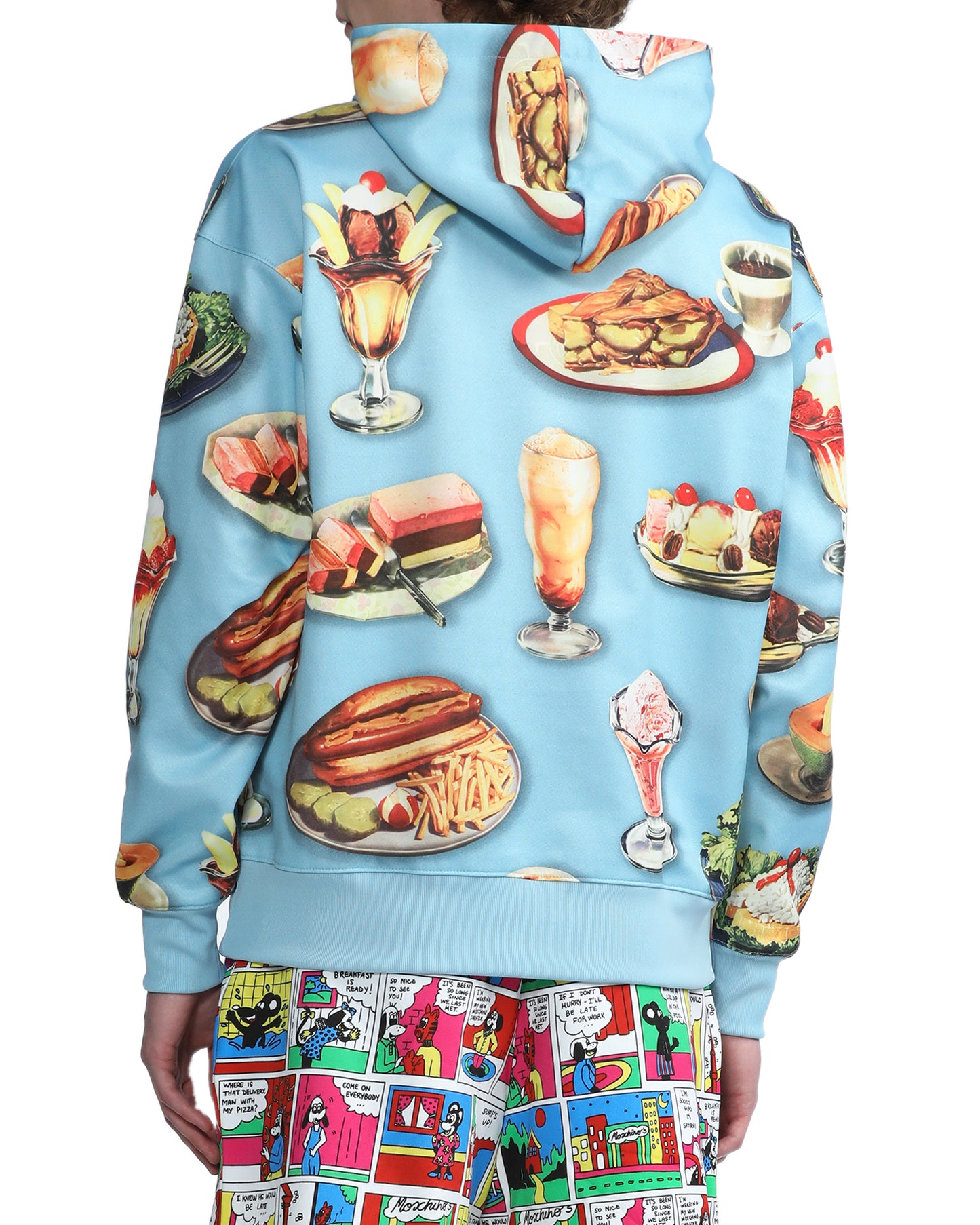 MOSCHINO FOOD print hoodie