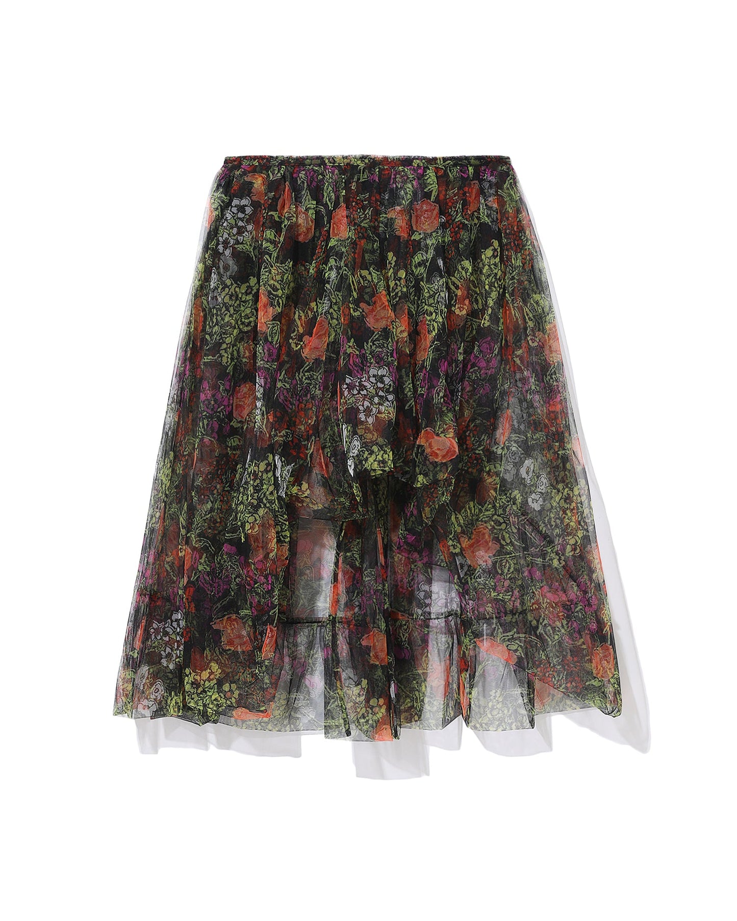 MOLLY GODDARD Floral tulle skirt