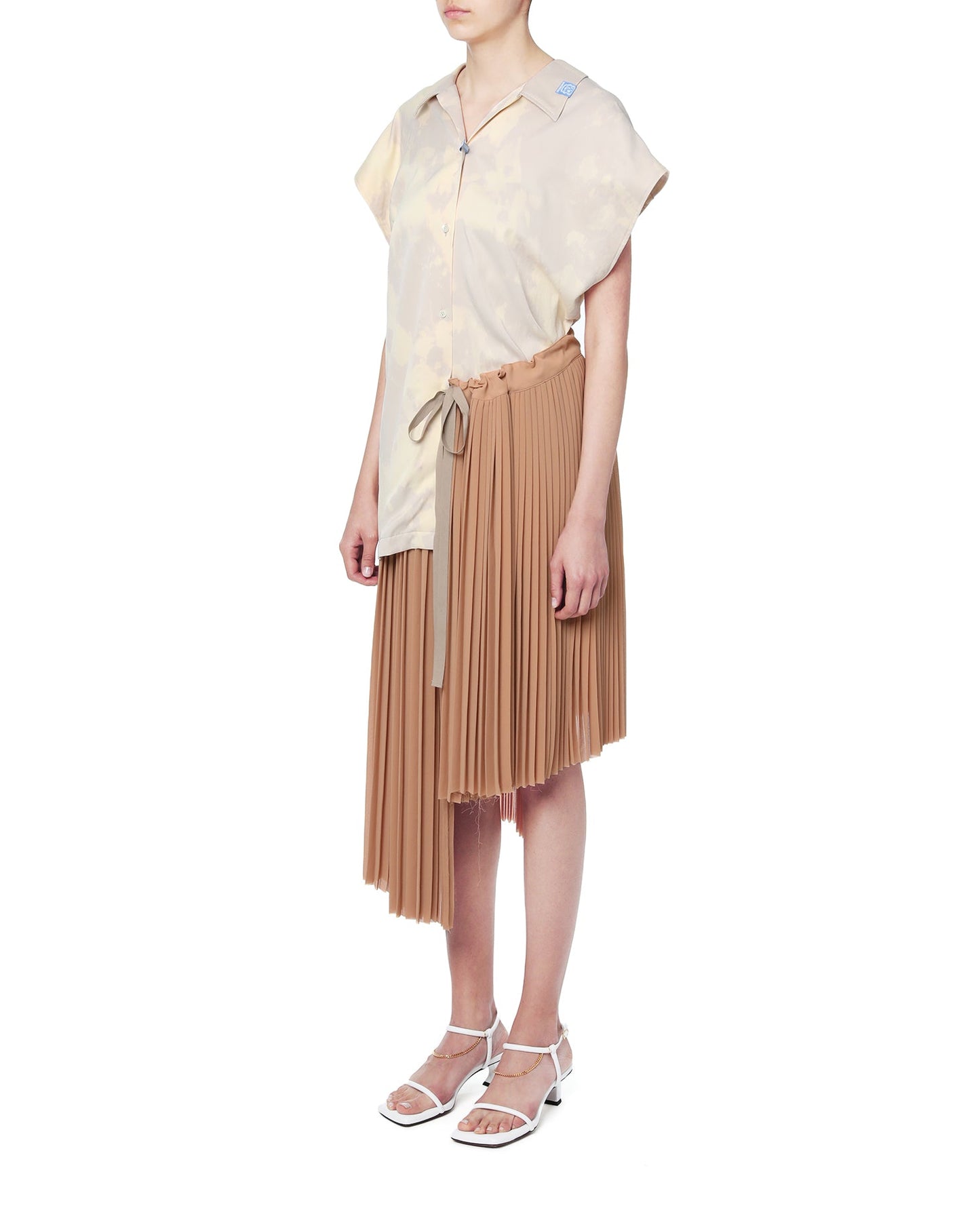 MAISON MIHARA YASUHIRO Asymmetrical pleated skirt dress