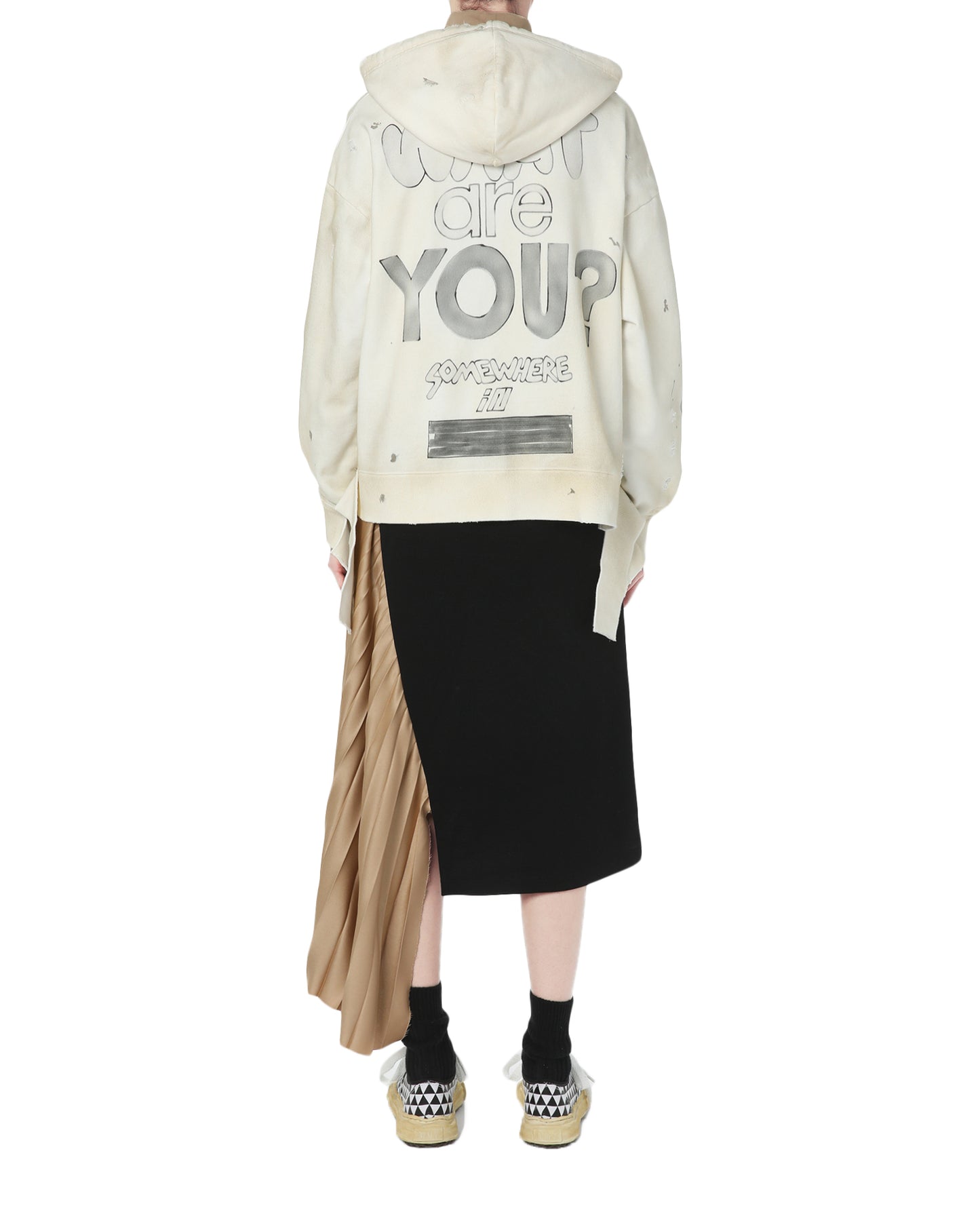 MAISON MIHARA YASUHIRO Printed zip-up hoodie