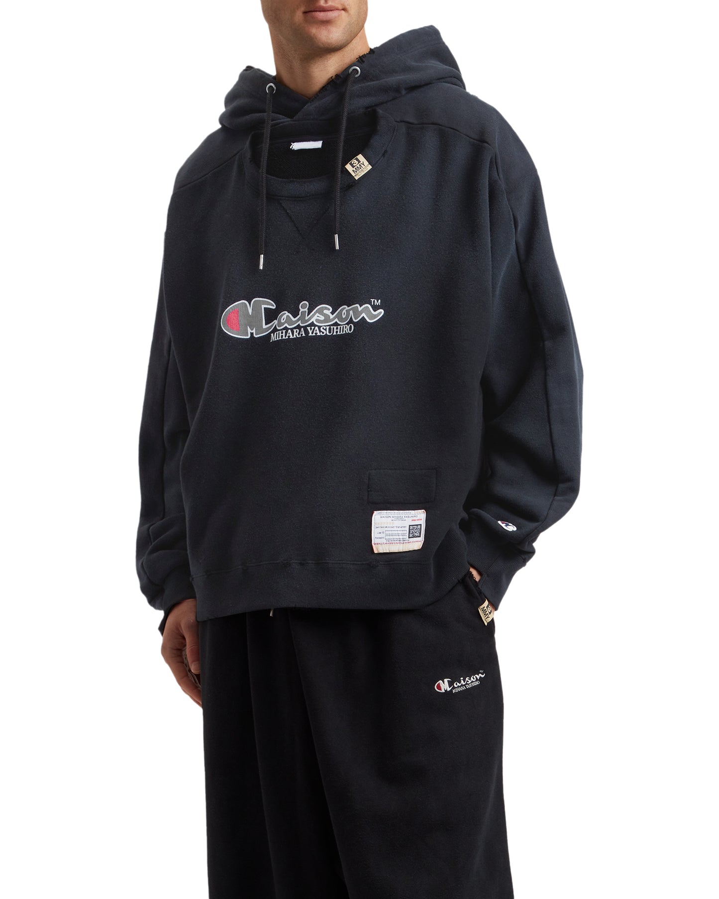 MAISON MIHARA YASUHIRO Logo printed hoodie