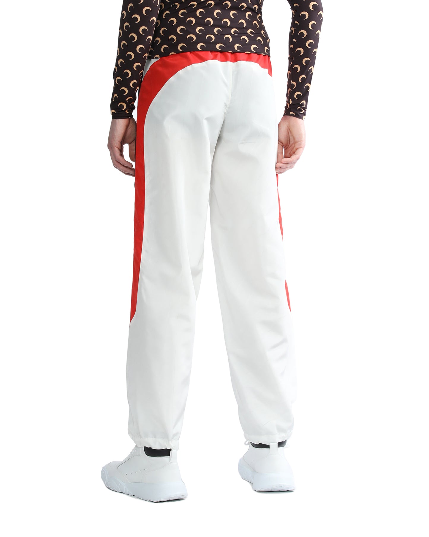 MARINE SERRE Color stripe moire track pants