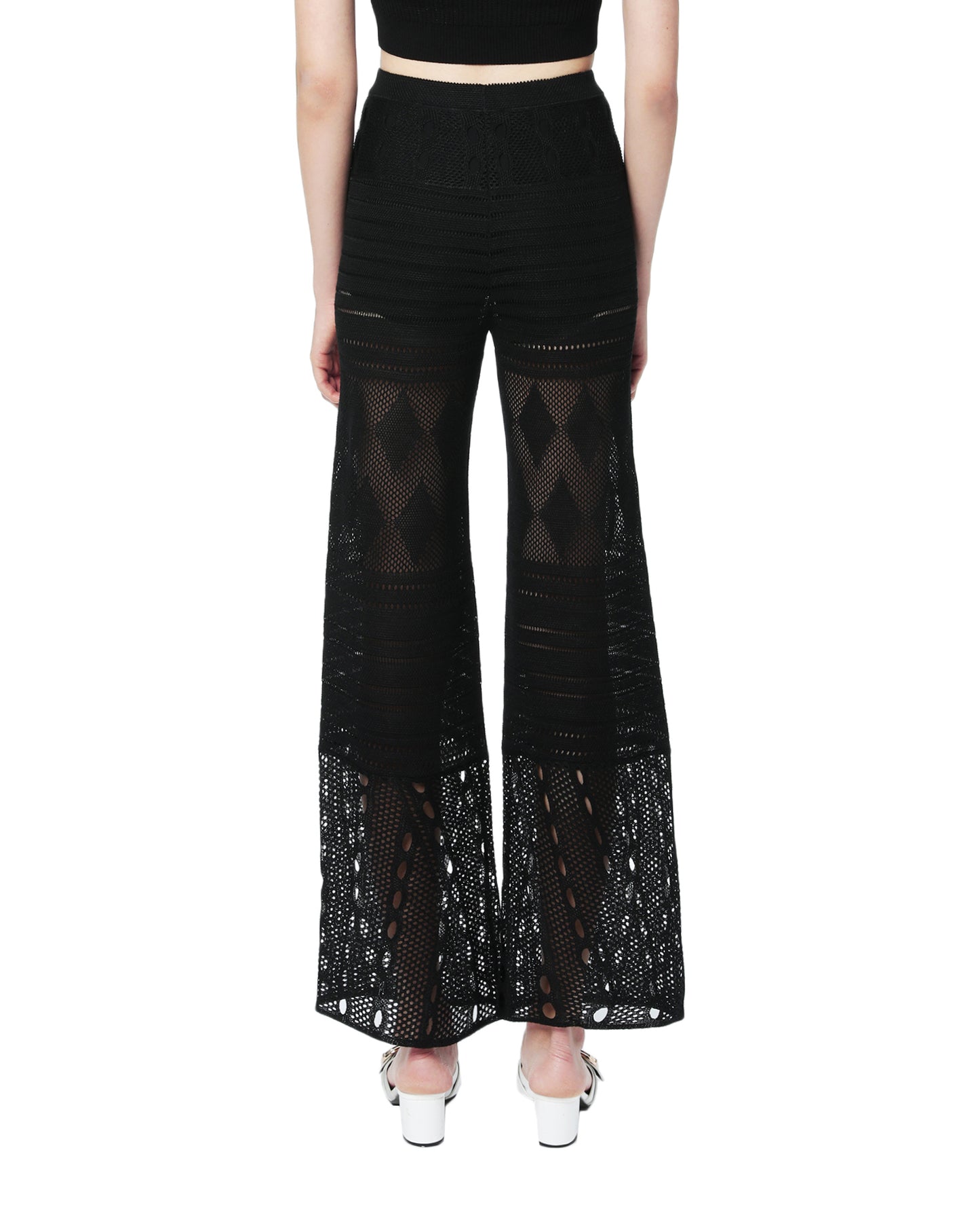 MRZ Embroidered crochet pants