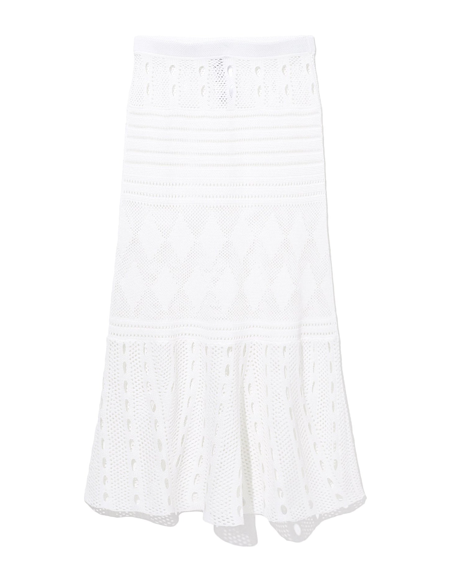 MRZ Embroidered crochet skirt