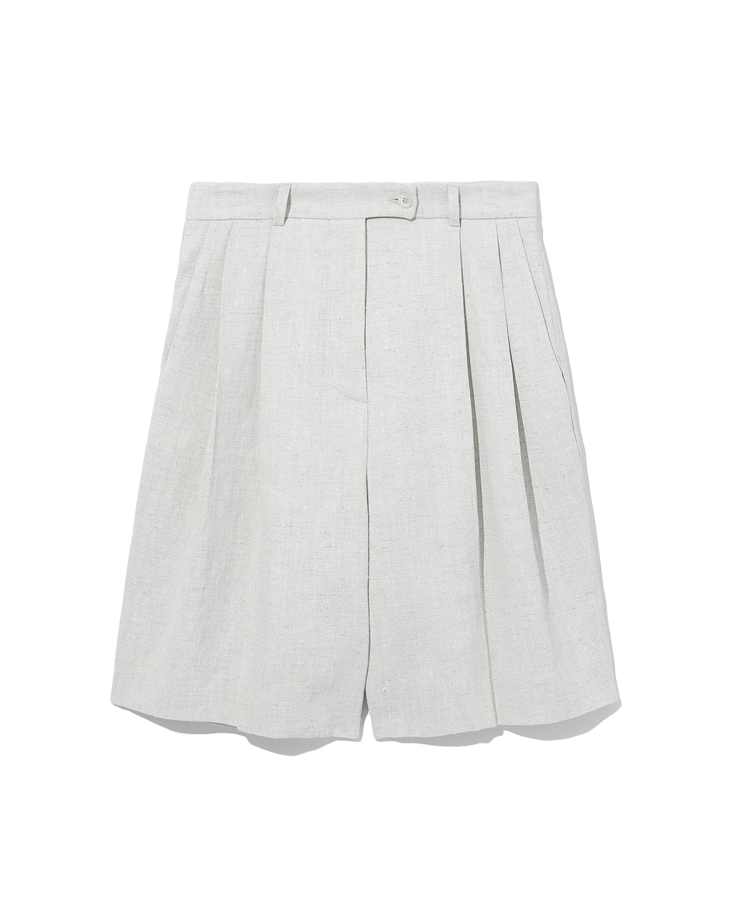 MRZ Pleated linen shorts