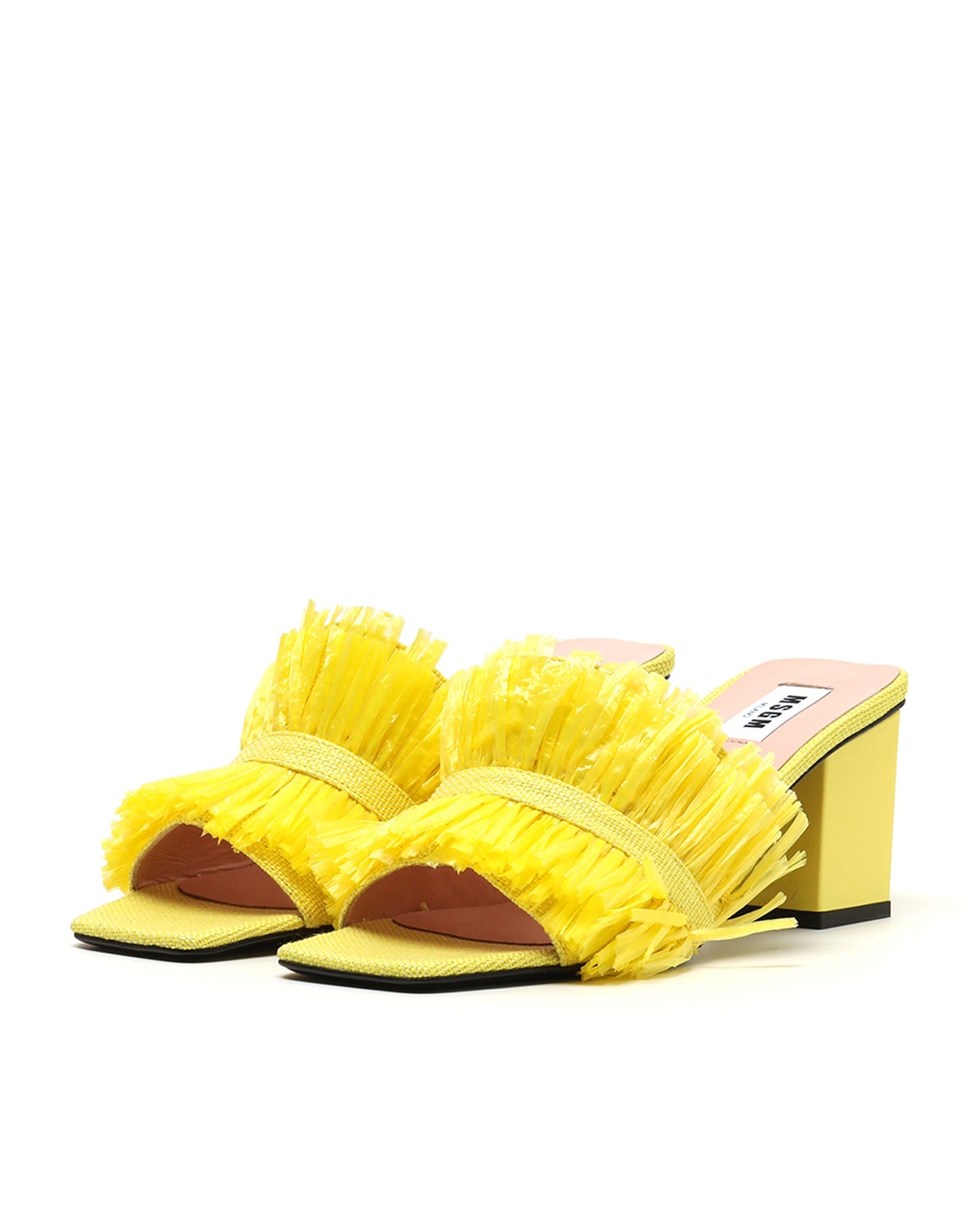 MSGM Woven tassels embellished sandals