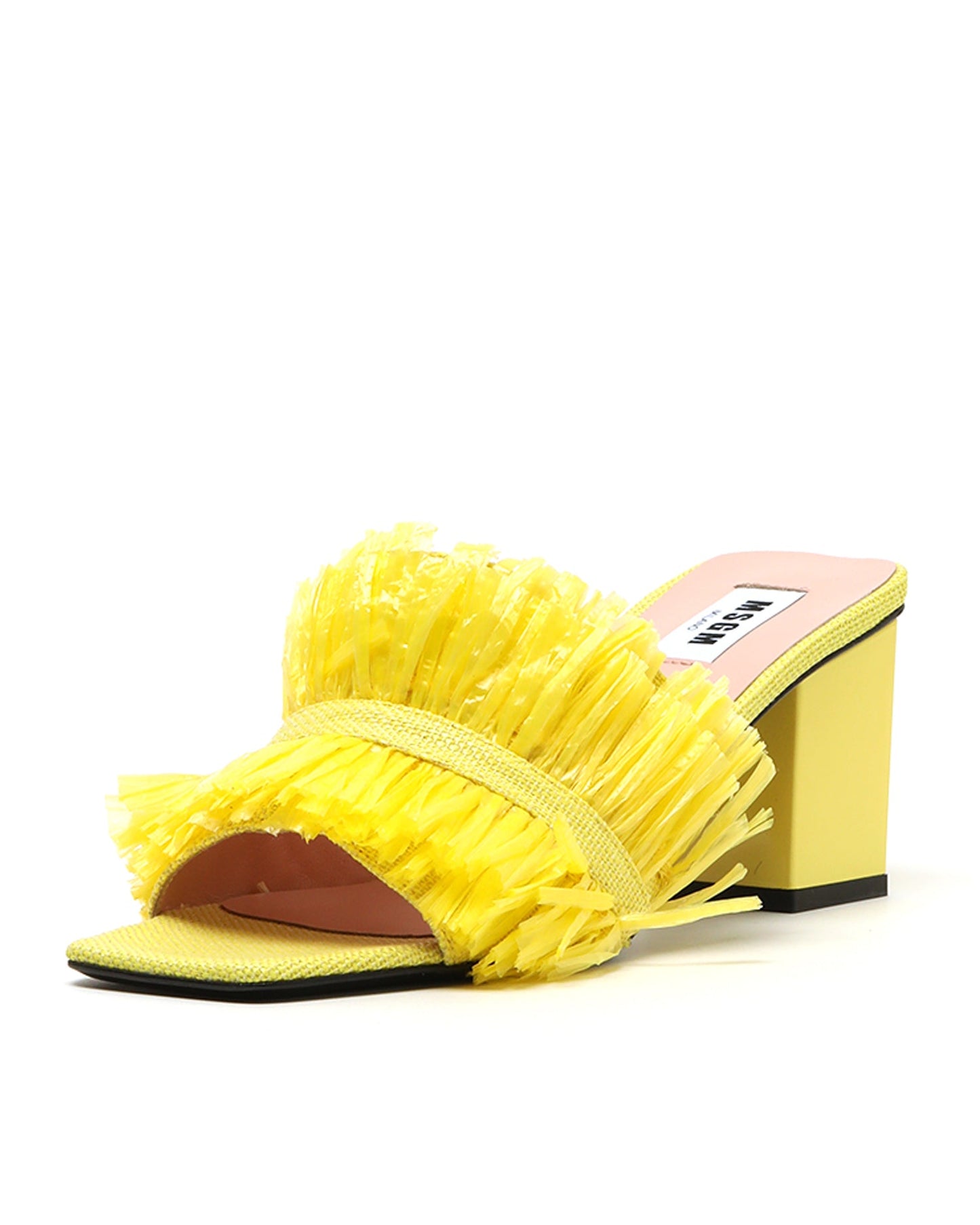 MSGM Woven tassels embellished sandals