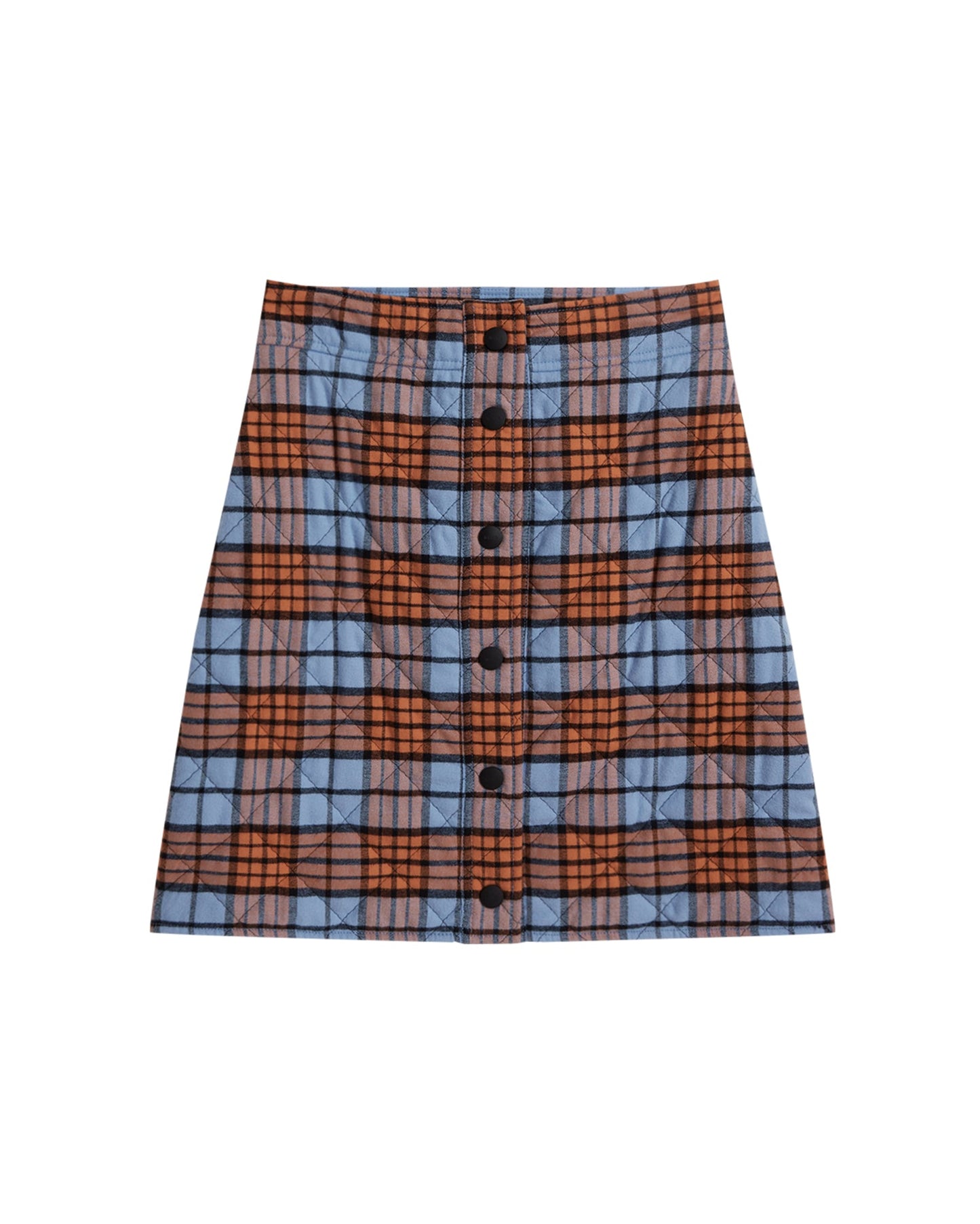 MSGM Plaid A-line skirt