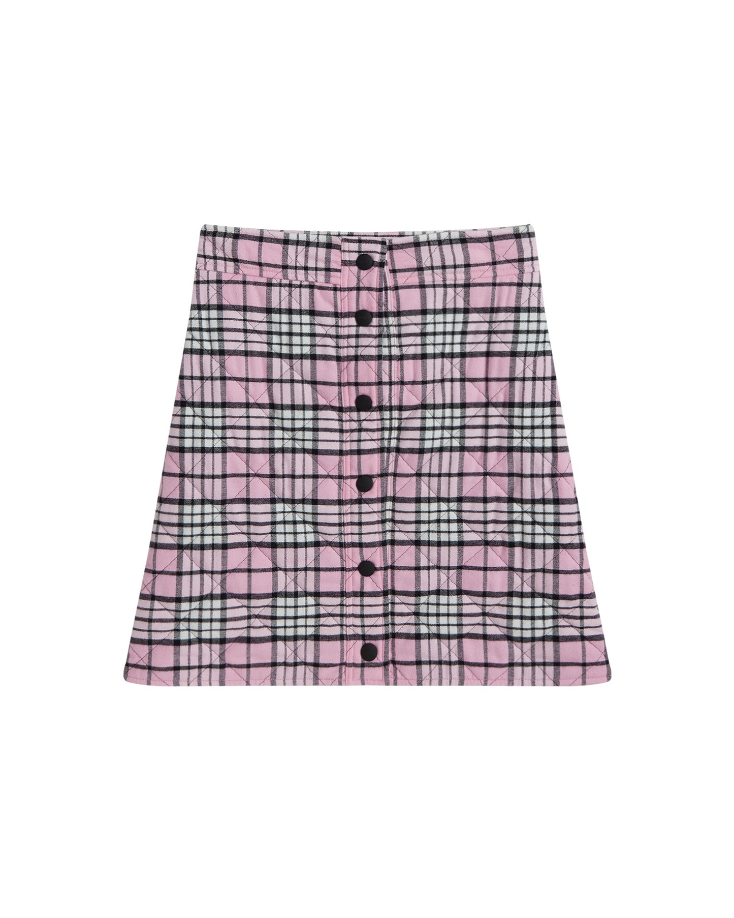 MSGM Plaid A-line skirt