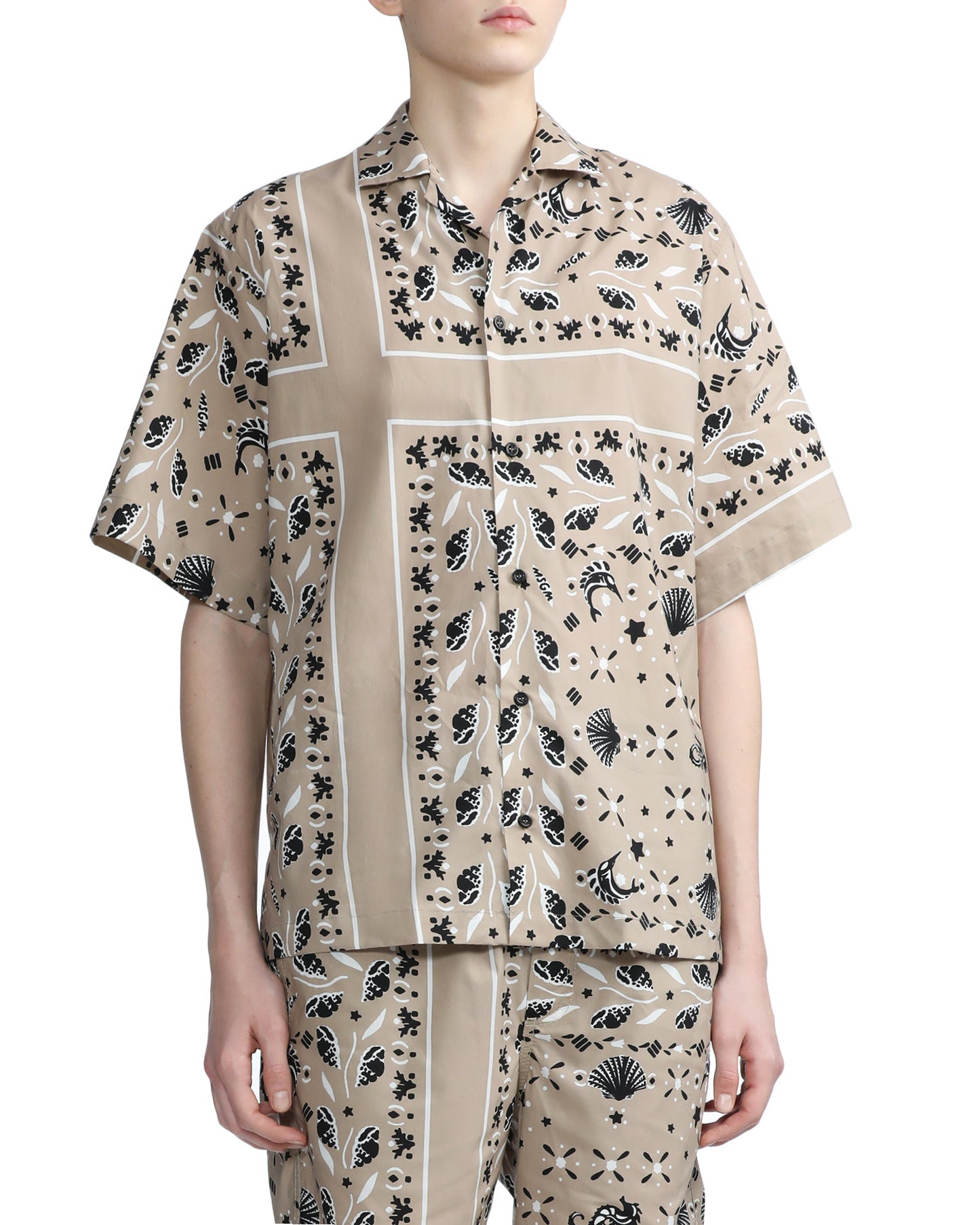 MSGM Bandana print shortsleeves shirt