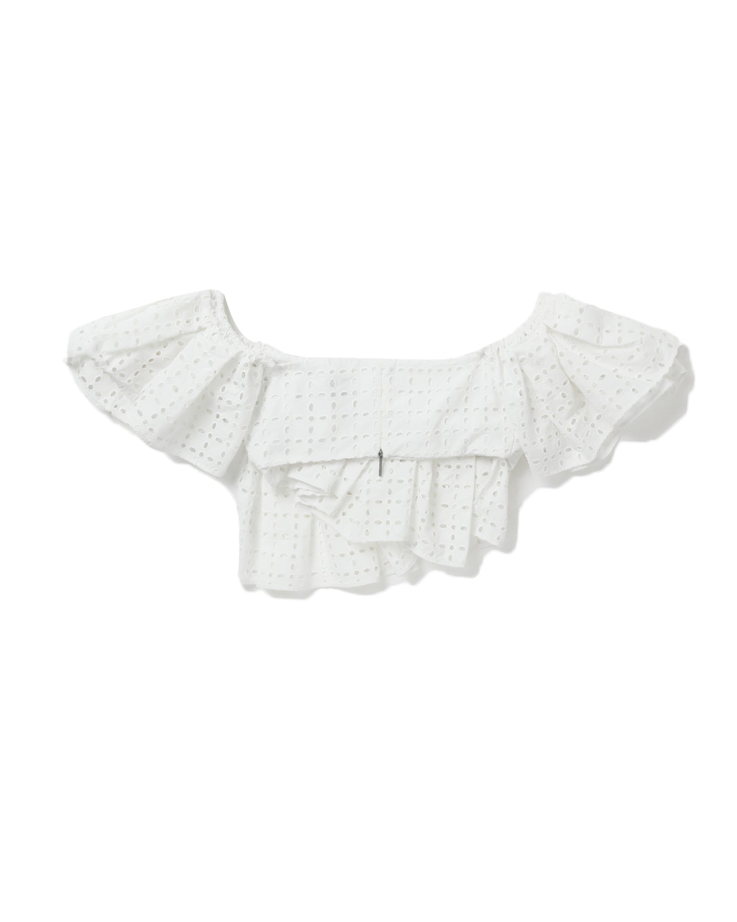 MSGM Broderie anglaise crop top