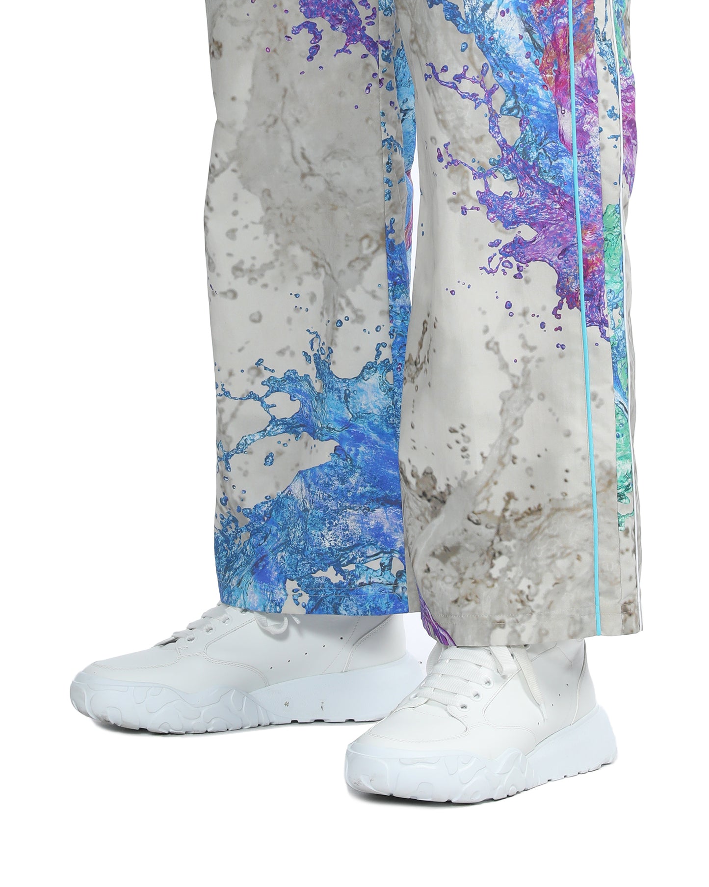 MARTINE ROSE Printed wide leg track pants