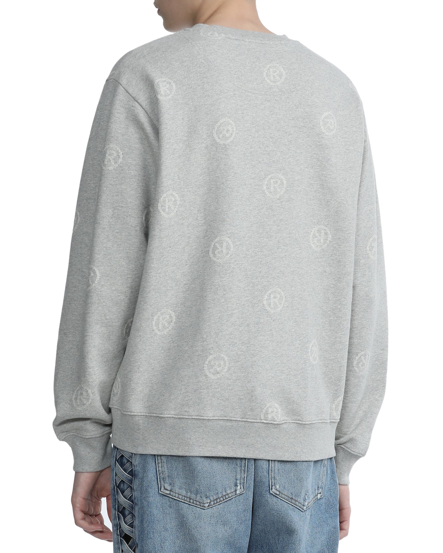 MARTINE ROSE Jacquard monogram logo sweatshirt