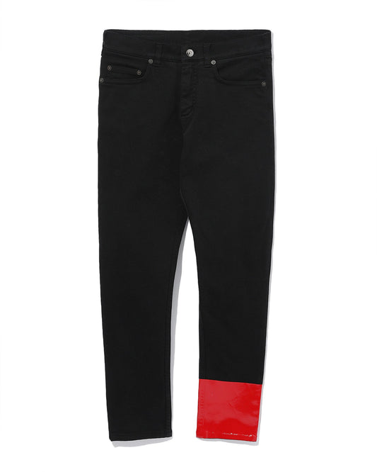 NO.21 Contrast cuff jeans.