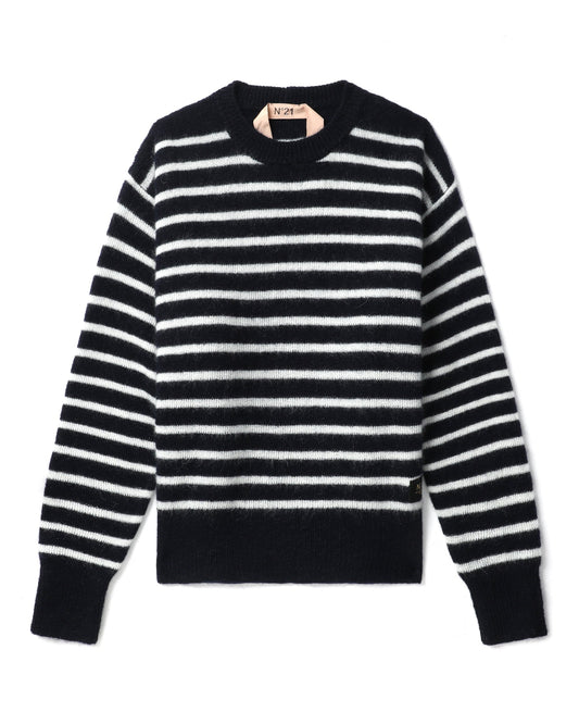 NO.21 Striped relaxed sweater