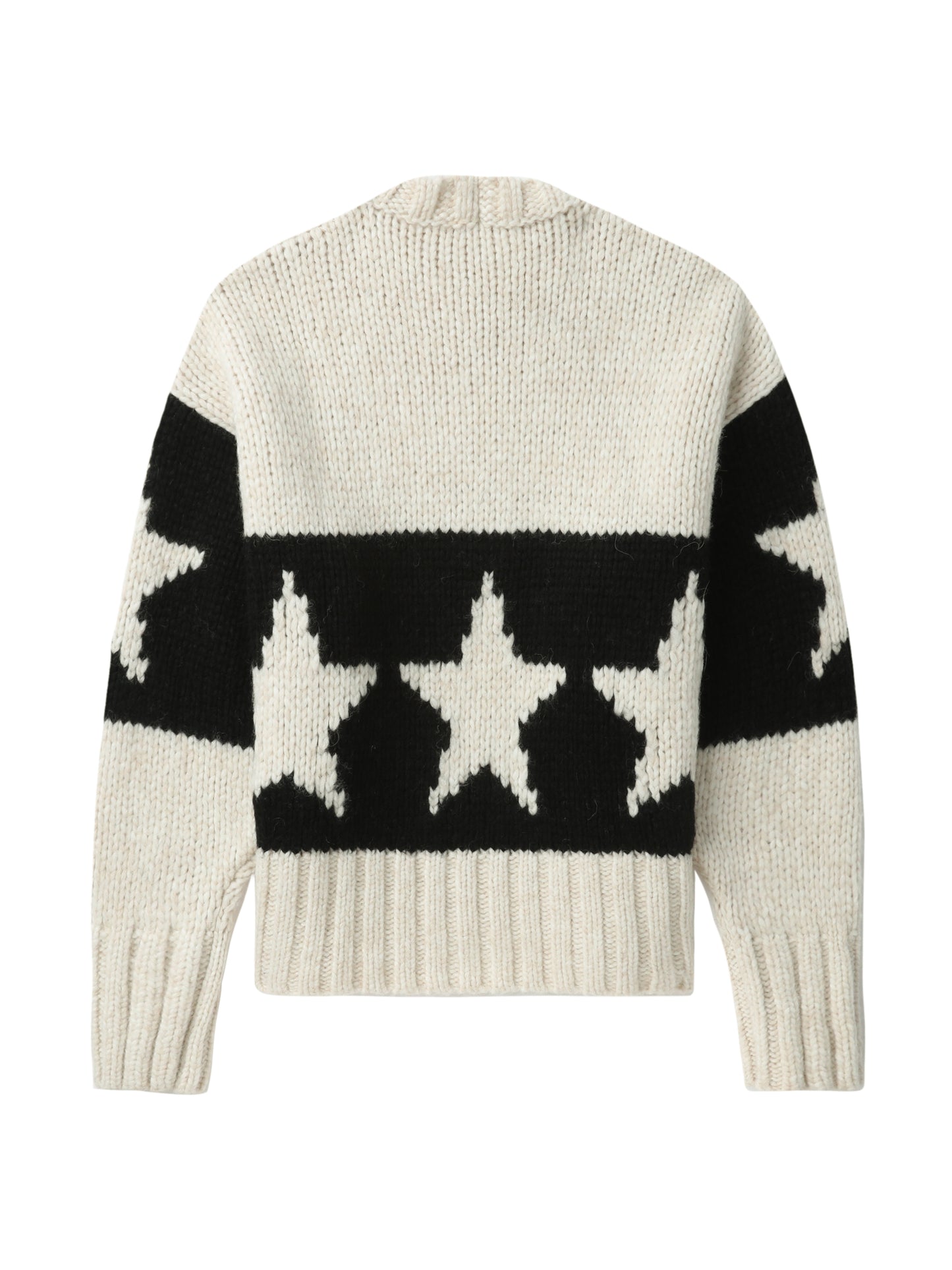 NO.21 Stars stripe intarsia sweater