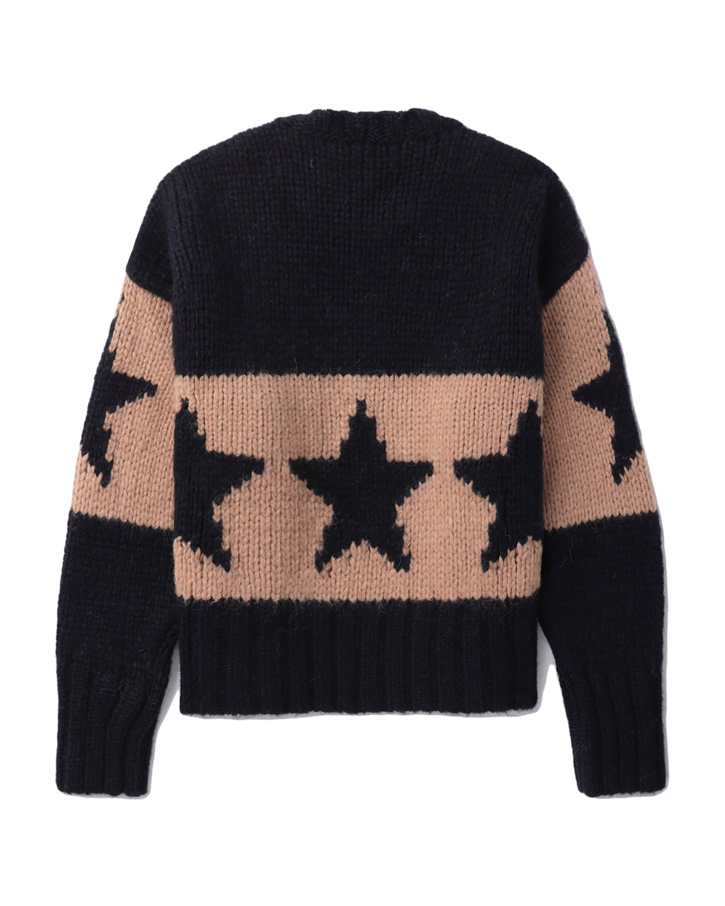 NO.21 Stars stripe intarsia sweater