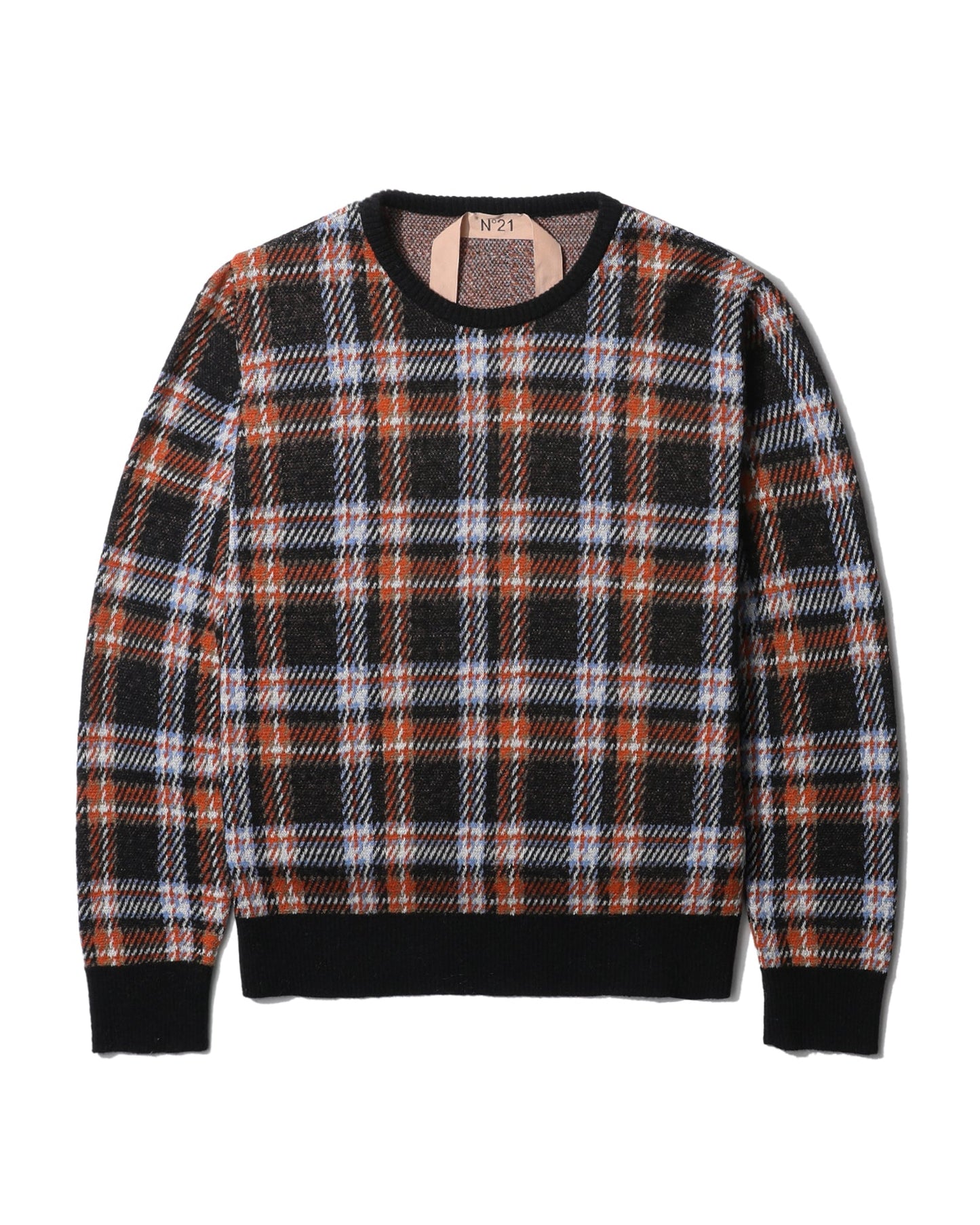 NO.21 Checked knit sweater