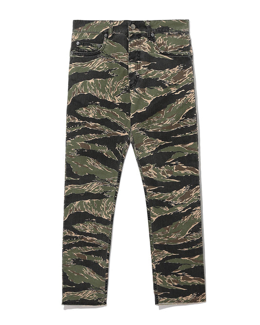 NO.21 Camo print skinny jeans