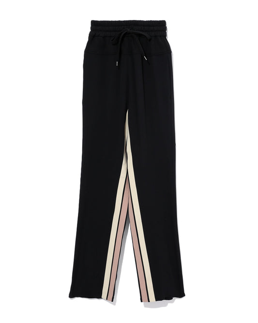 NO.21 Striped silk blend trackpants