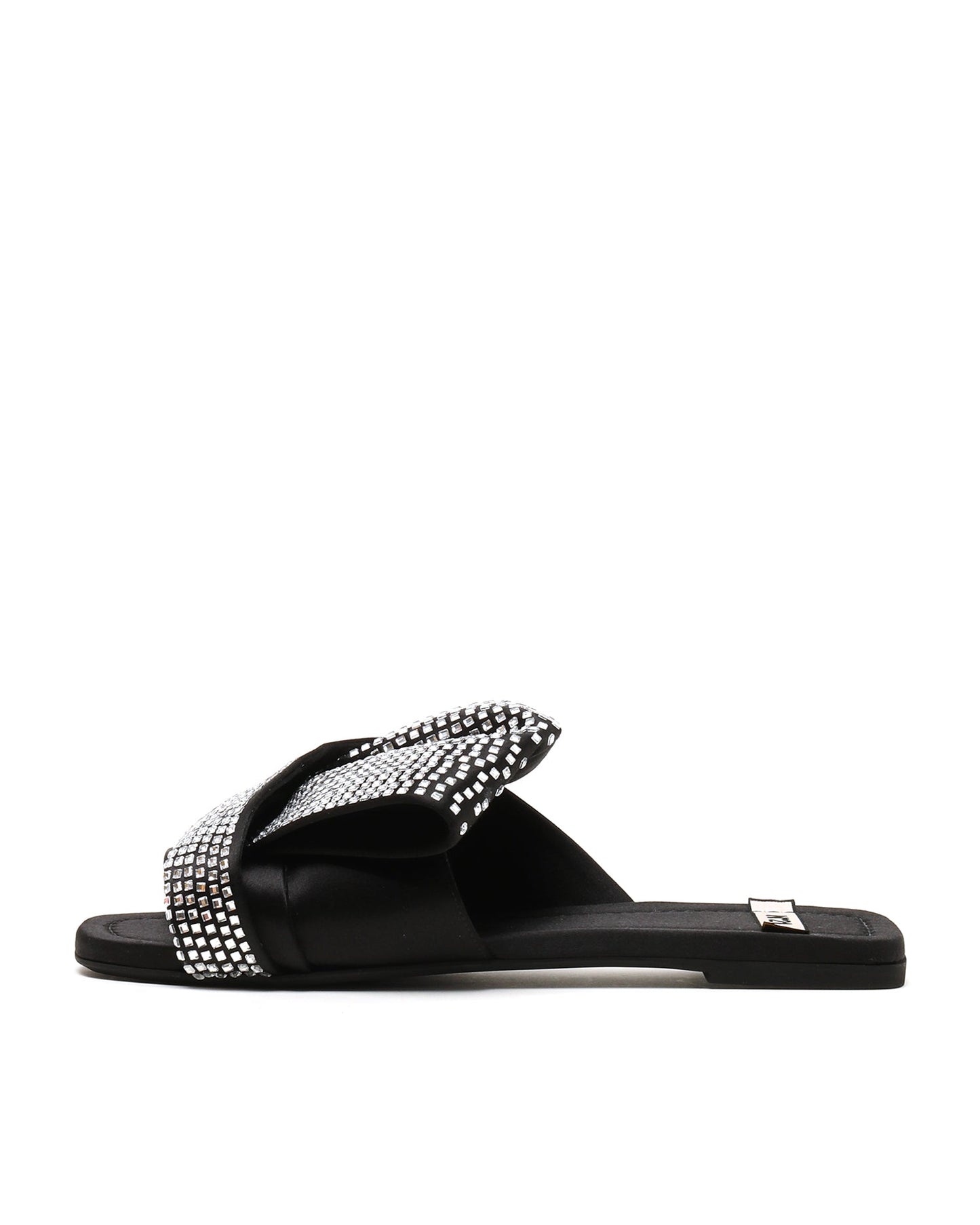 NO.21 Crystal bow embellished sandals