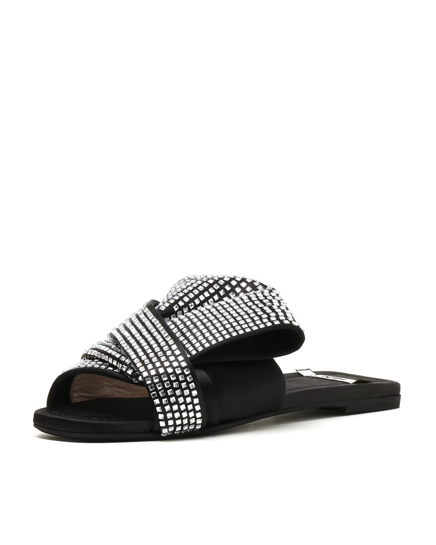 NO.21 Crystal bow embellished sandals