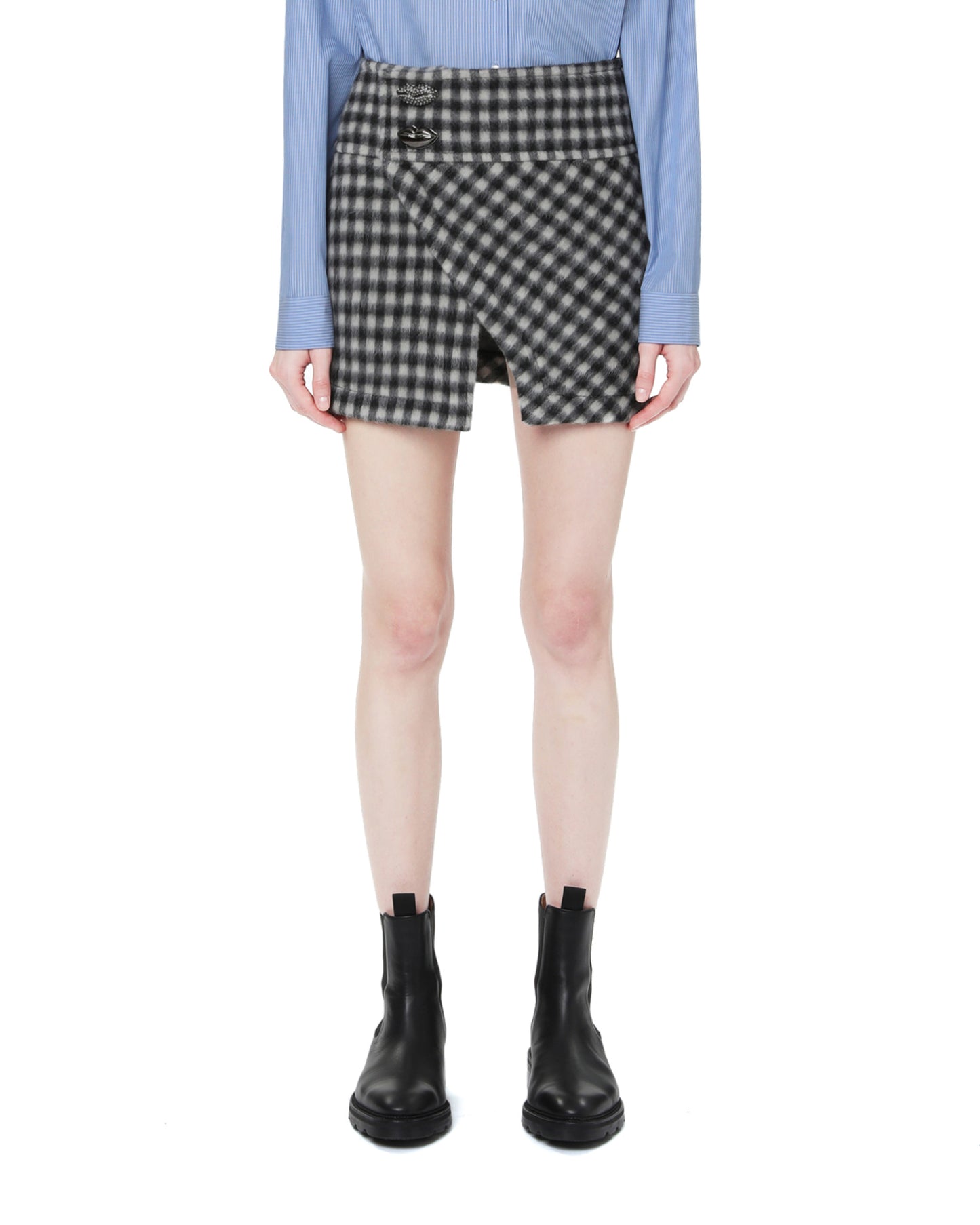 NO.21 Check mini skirt