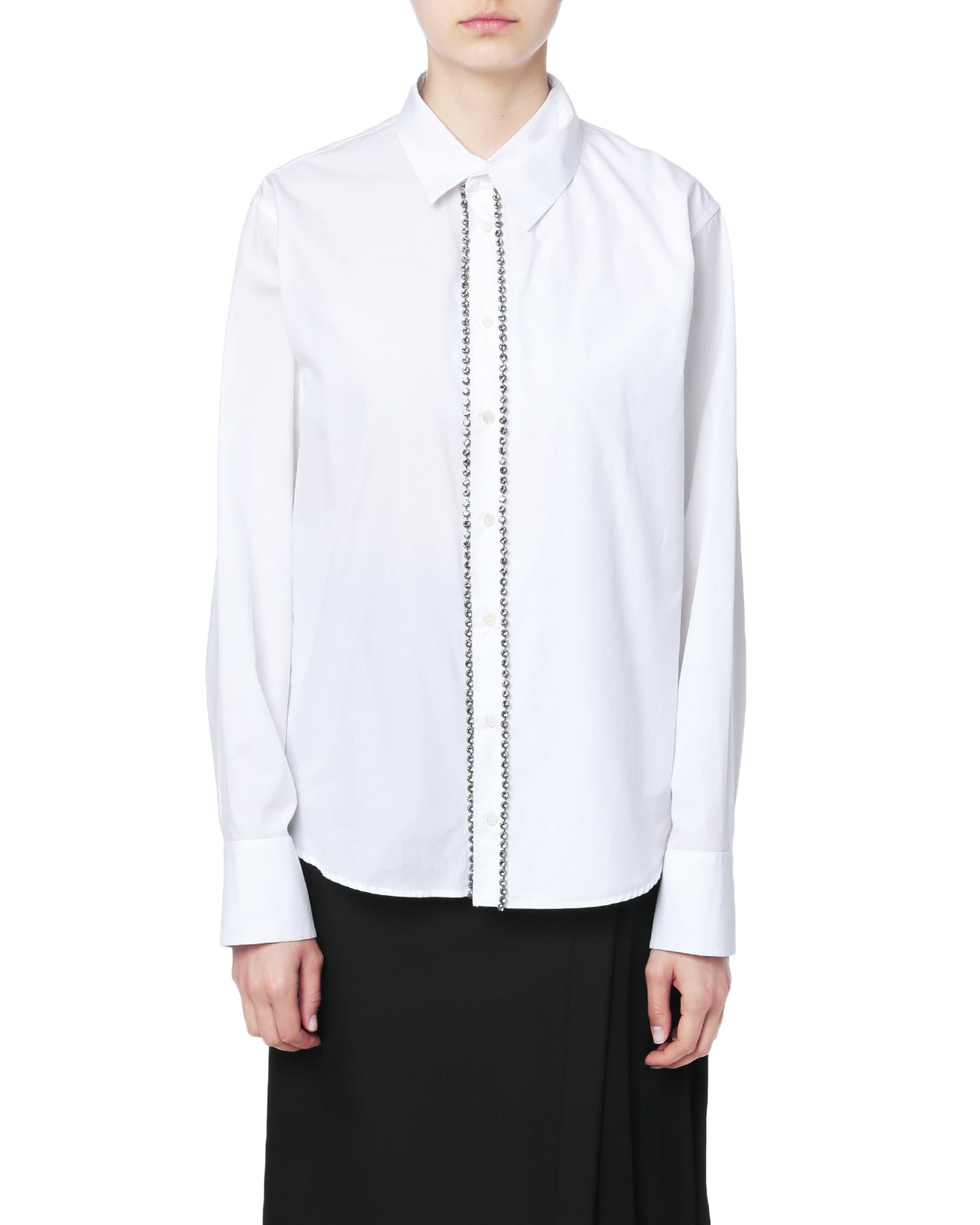 NO.21 Strass embellished shirt