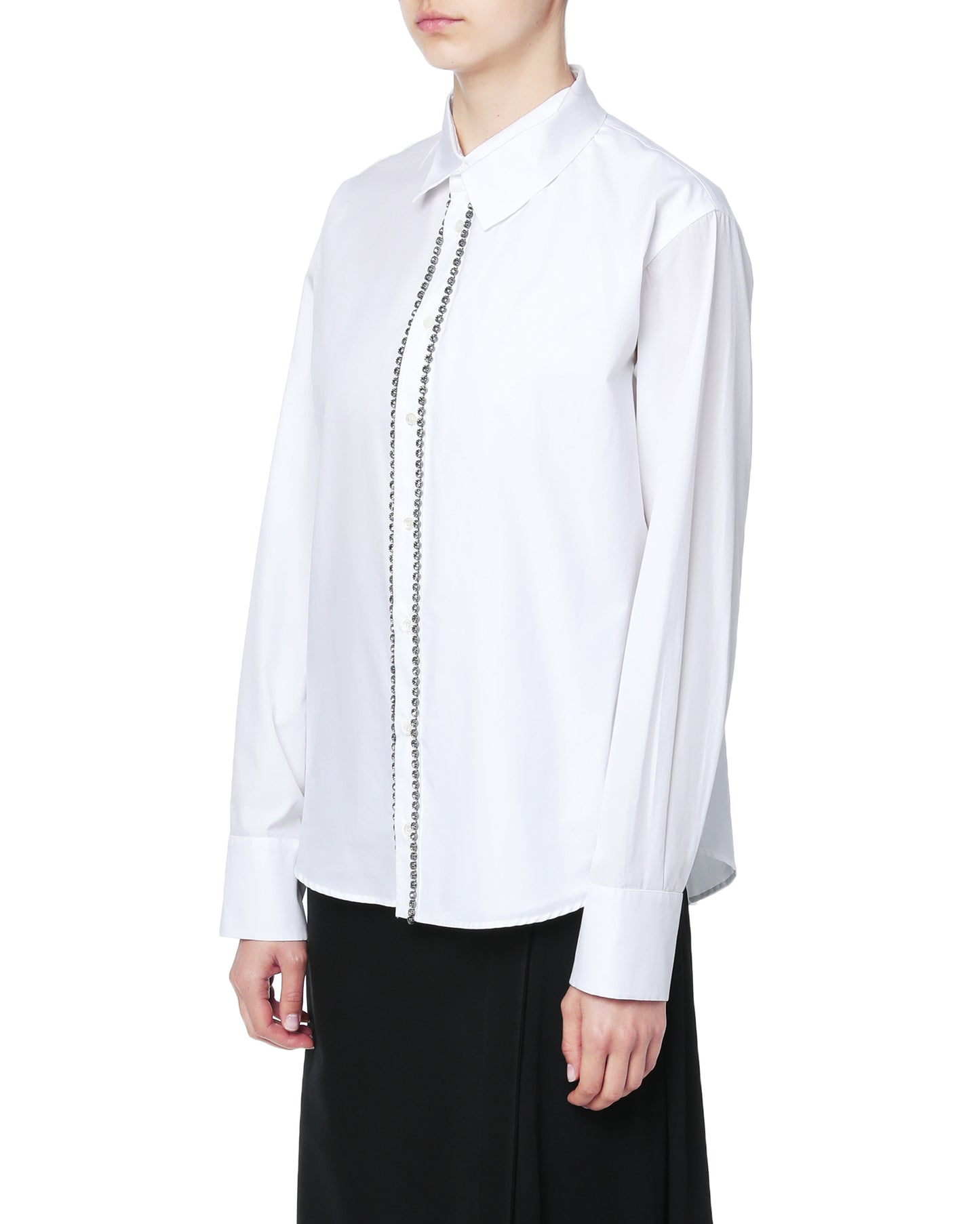 NO.21 Strass embellished shirt