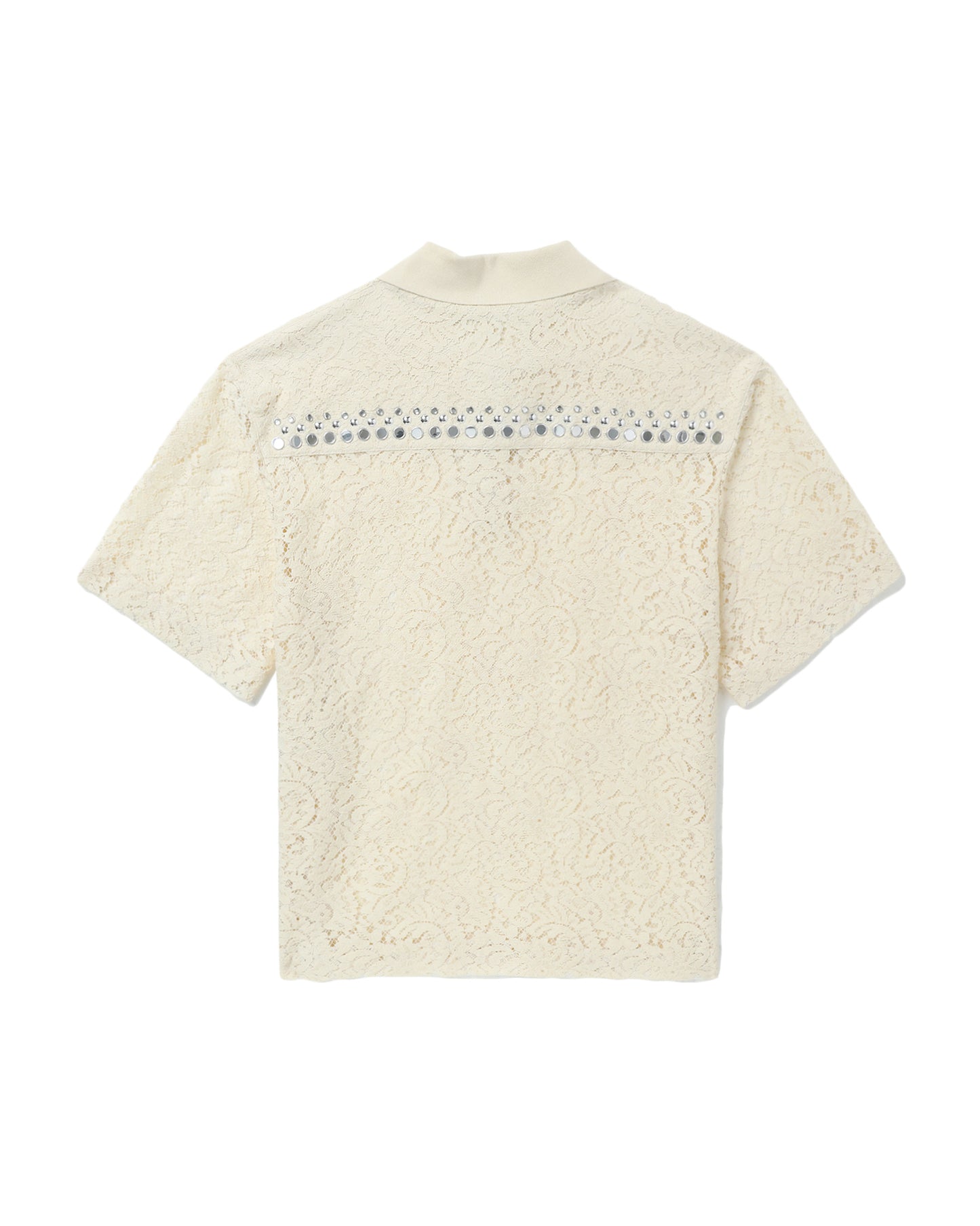 NO.21 Lace polo top