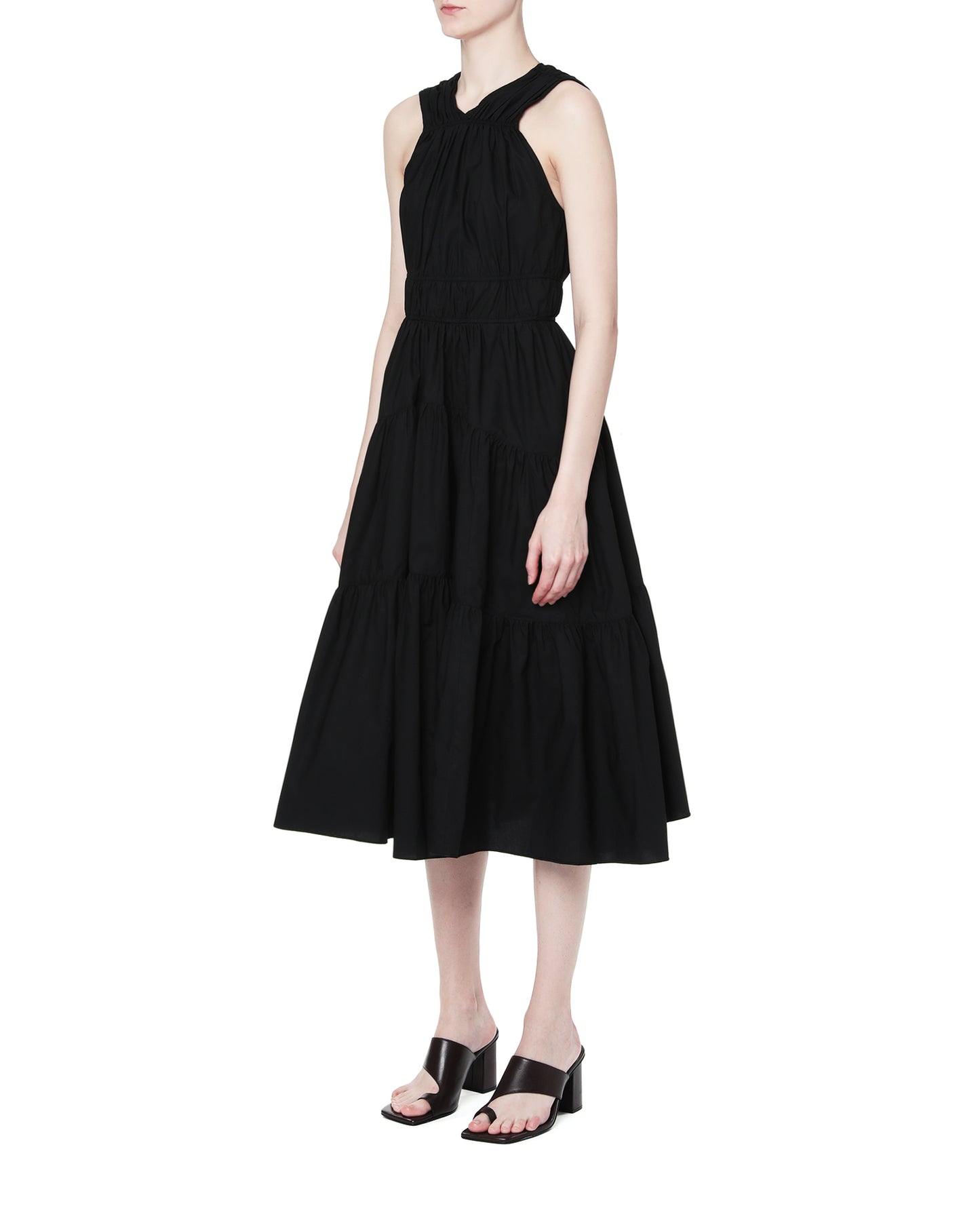 PROENZA SCHOULER Poplin sleeveless tiered dress